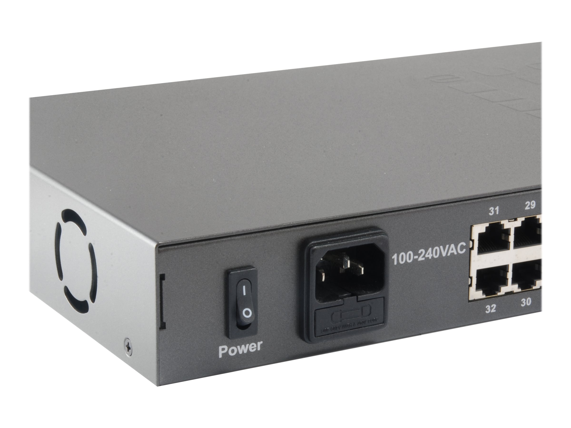 LevelOne FGP-3400W380 commutateur r�seau Non-g�r� Fast Ethernet (10/100) Connexion Ethernet, supportant lalimentation via ce port (PoE) Noir