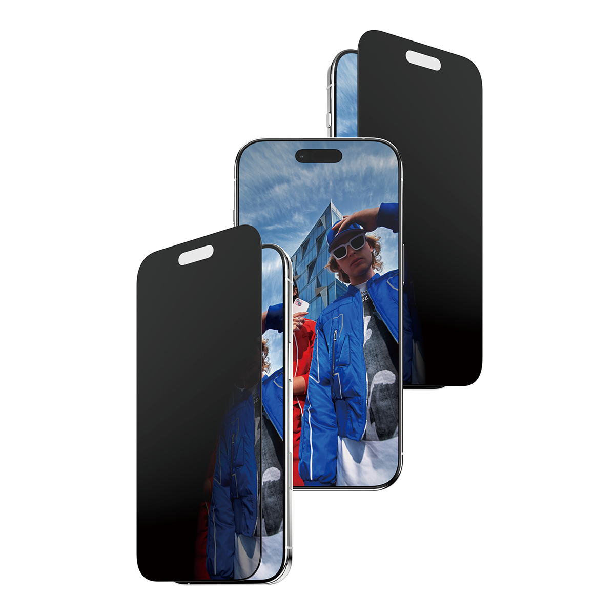 PanzerGlass Privacy Screen Protector w. black Frame iPhone 17 Air Ultra-Wide Fit