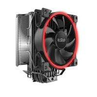 Pccooler GI-X6 CPU-Khler in Rot - Khlset - 12 cm - 1000 RPM - 1800 RPM - 26,5 dB - 65 cfm