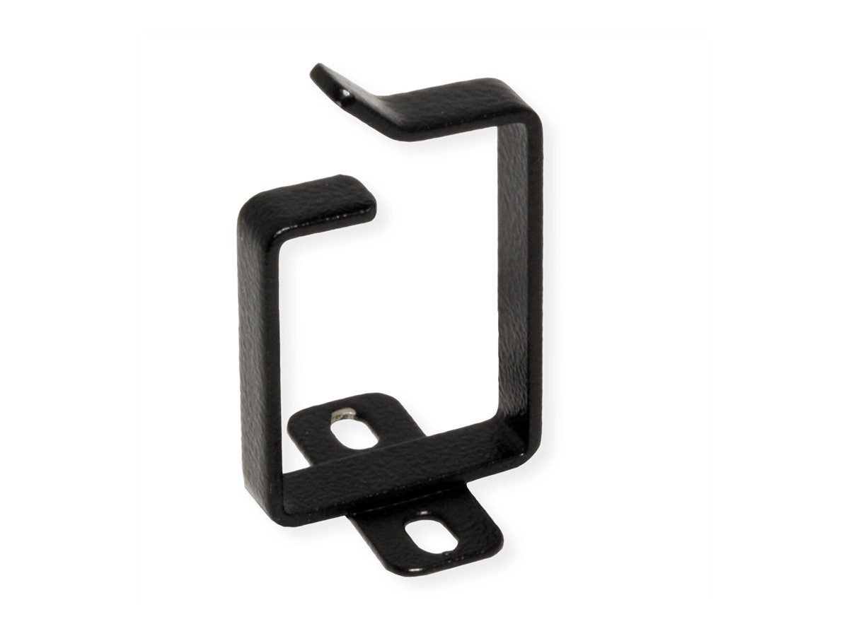 ROLINE Kabelverwaltungsklammer - 44 x 60 mm - RAL 9005, Jet Black (Packung mit 10 St�ck)