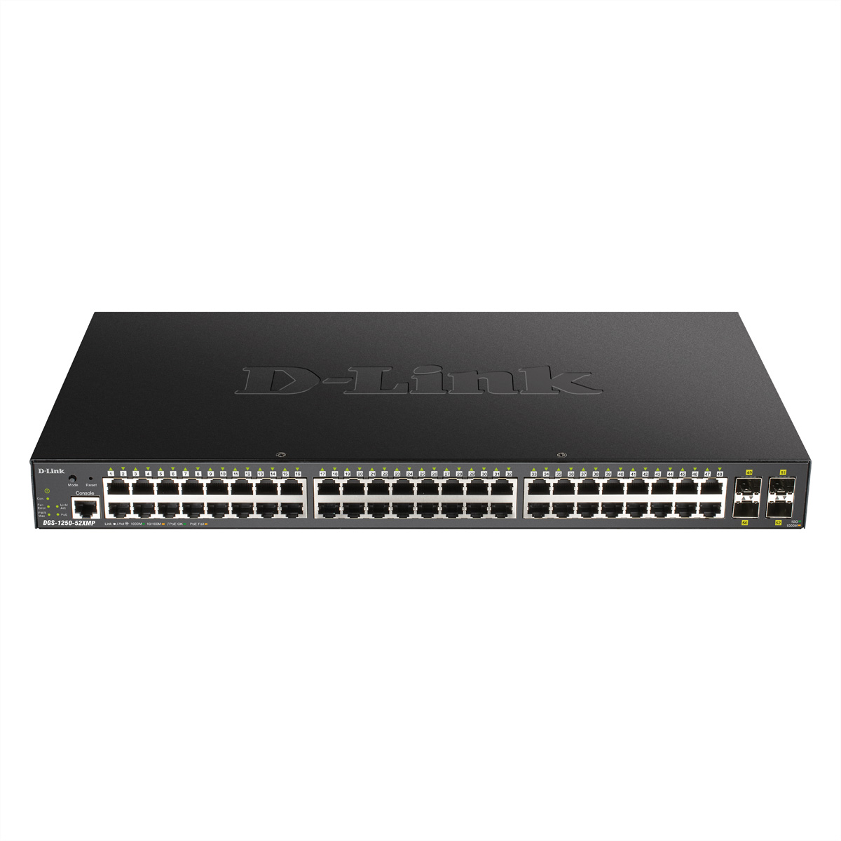 D-Link DGS 1250-52XMP - Switch - L3 Lite - Smart - 48 x 10/100/1000 (PoE)