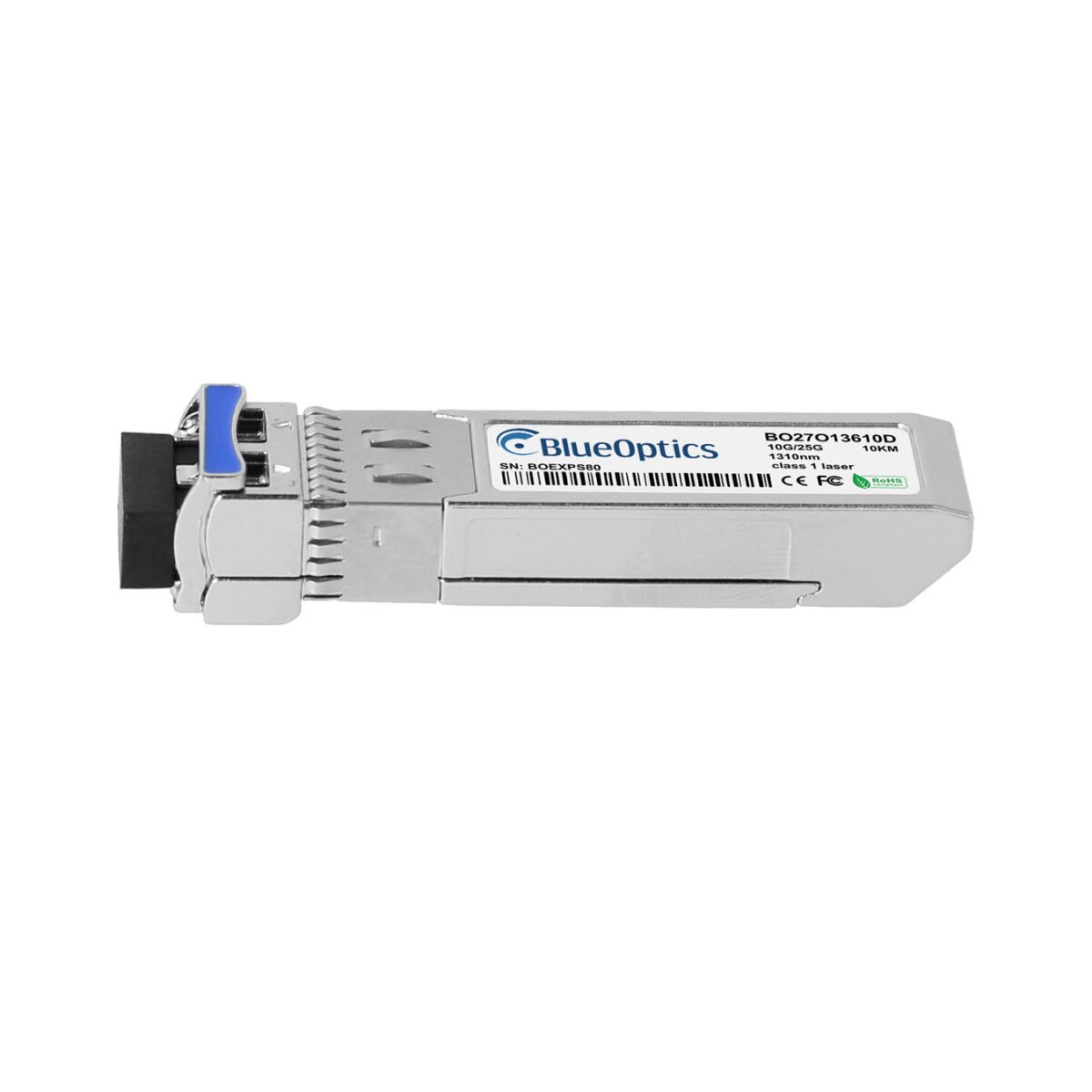 BlueOptics Extreme Networks 25/10G-LR-SFP10KM BlueOptics BO27O13610D SFP28 Transceiver, 10G/25GBASE-LR, Singlemode Fiber, 1310nm, 10KM