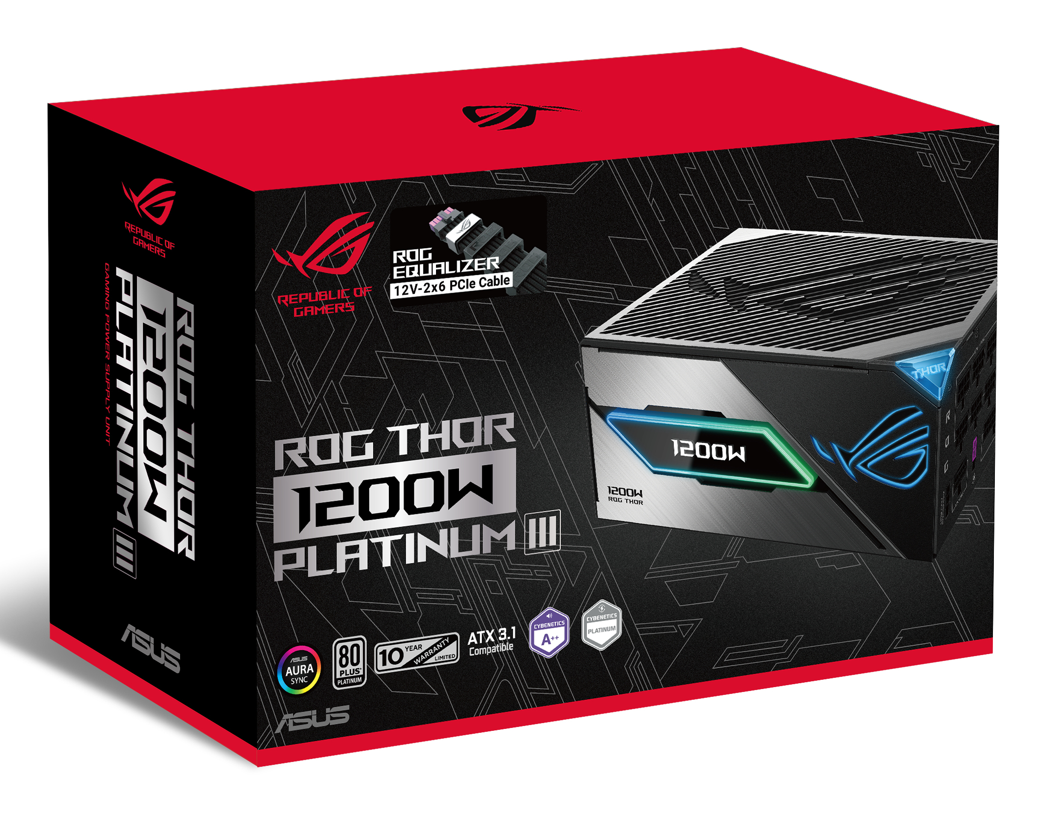 ASUS ROG -THOR-1200P3-GAMING-E alimentatore per computer 1200 W 24-pin ATX ATX Nero