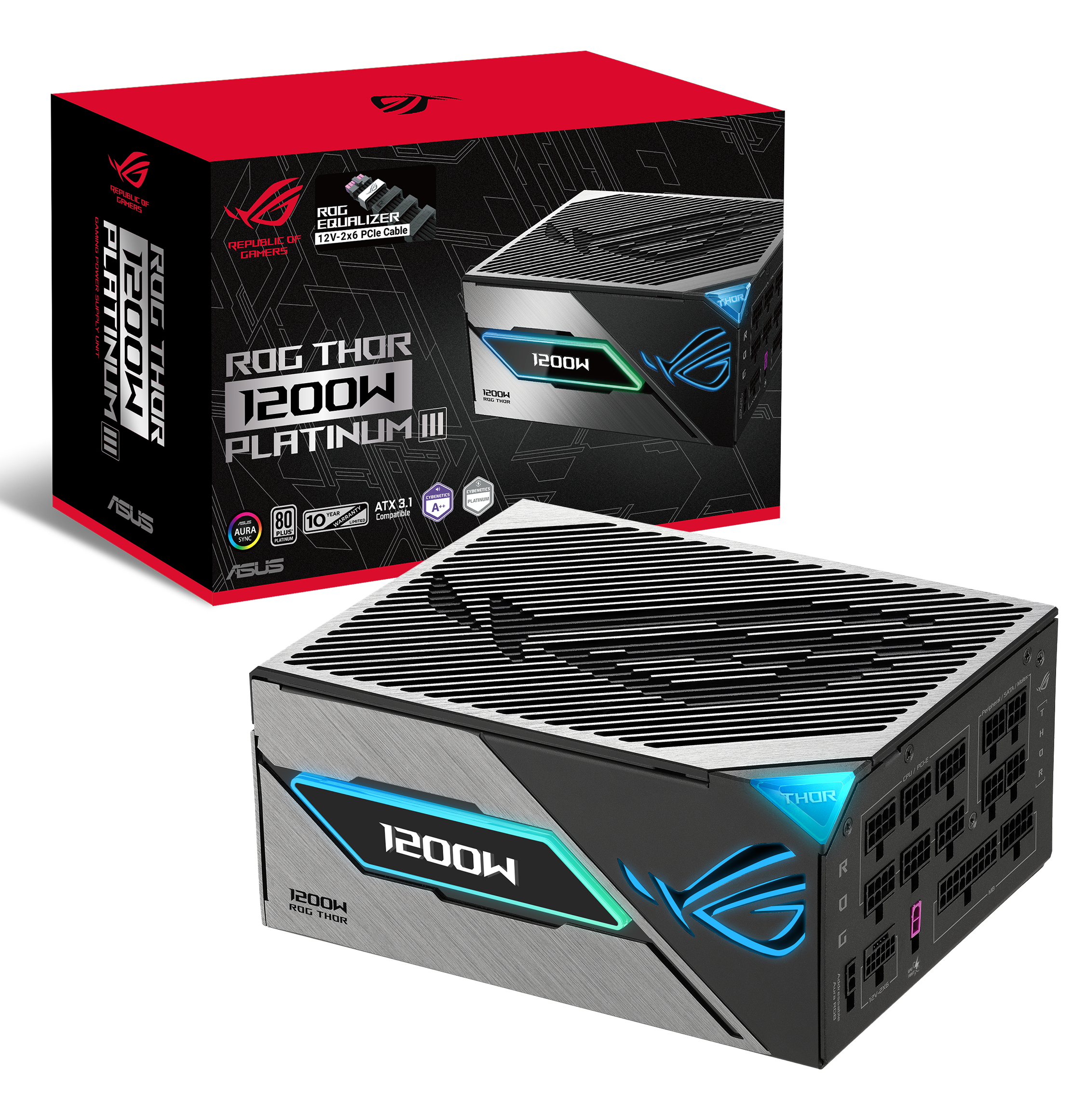 ASUS ROG -THOR-1200P3-GAMING-E alimentatore per computer 1200 W 24-pin ATX ATX Nero