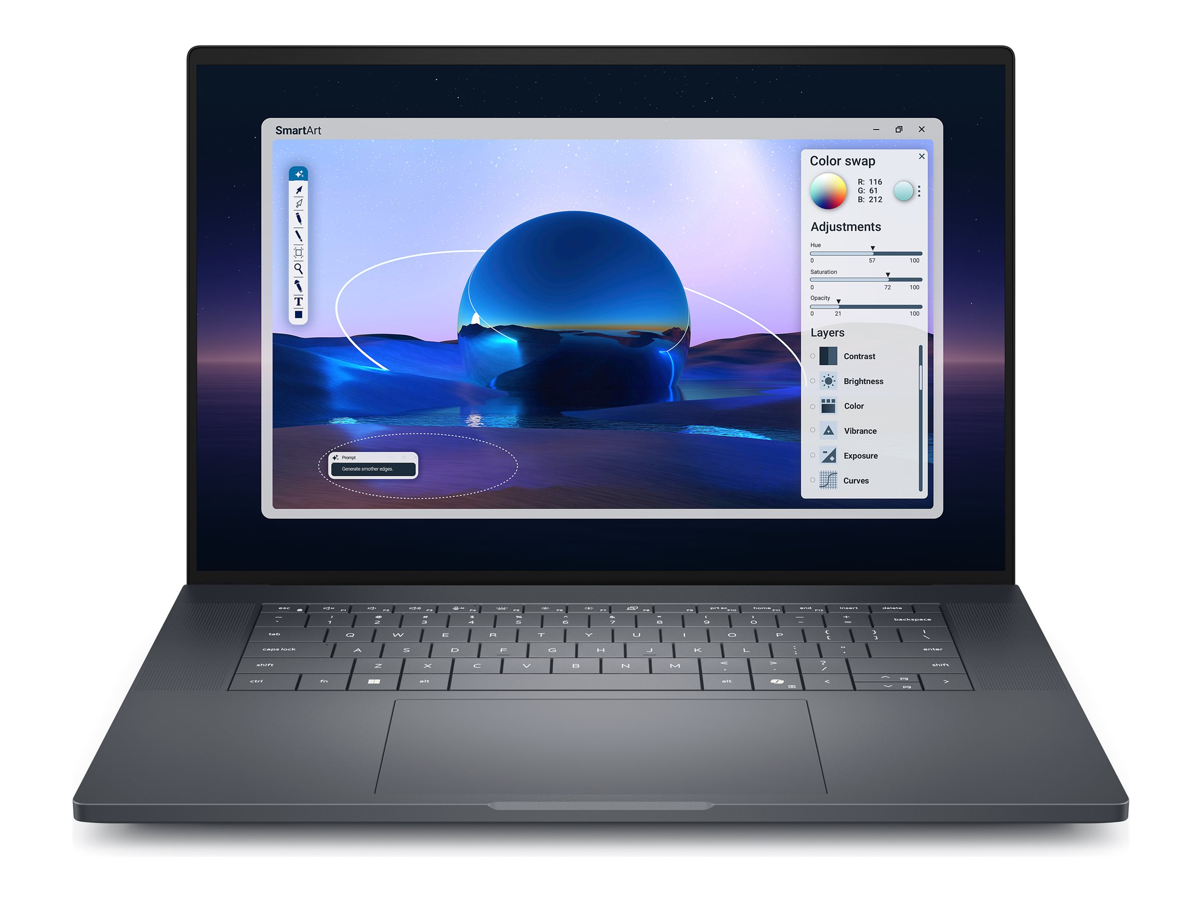 DELL Pro Max 16 Premium MA16250 Intel Core Ultra 7 265H Station de travail mobile 40,6 cm (16) Full HD+ 32 Go LPDDR5x-SDRAM 1 To SSD NVIDIA RTX PRO 1000 Blackwell Wi-Fi 7 (802.11be) Windows 11 Pro Allemand Noir