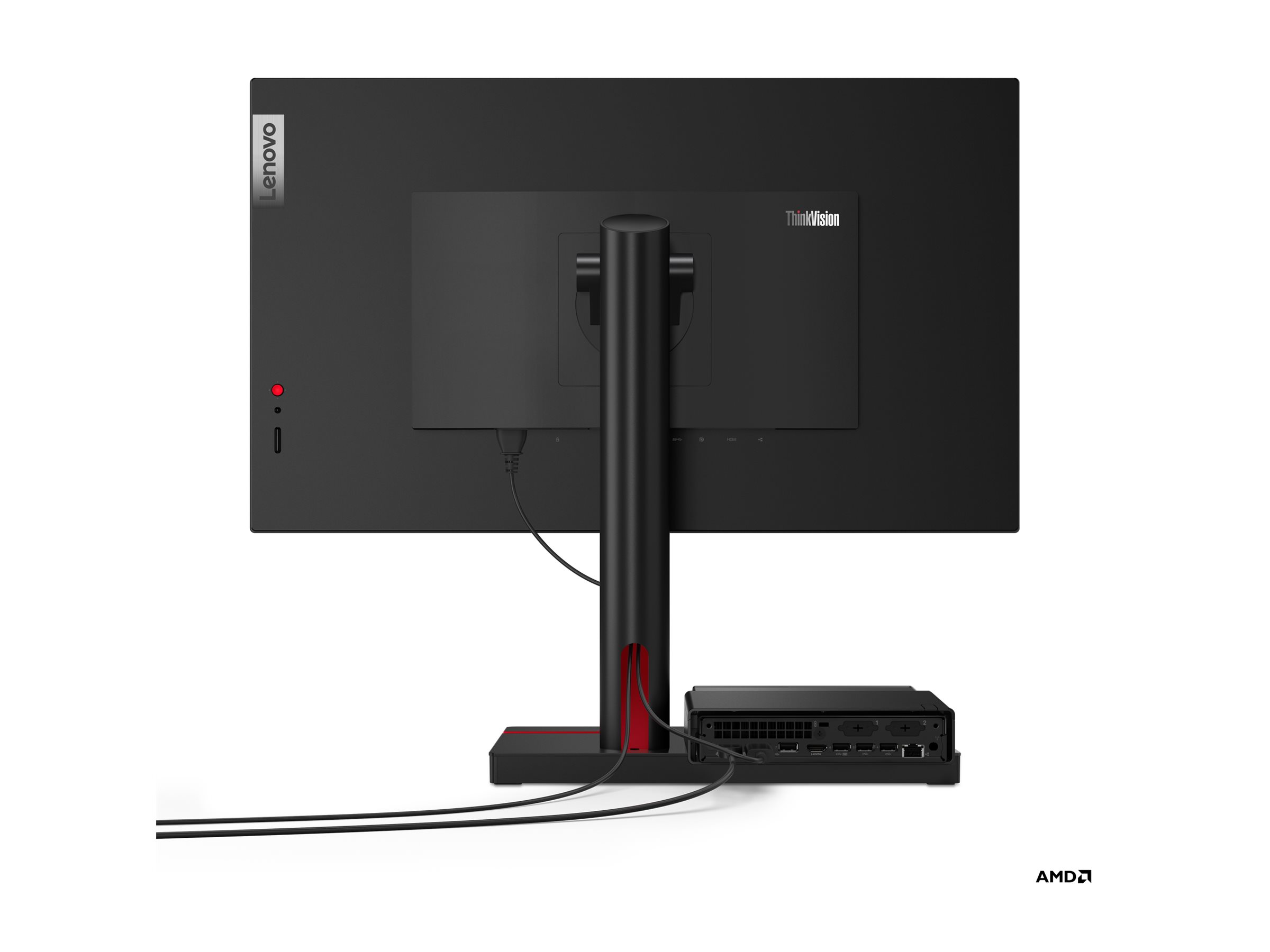 Lenovo ThinkCentre M75q Gen 5 12RQ - Tiny - Ryzen 5 8500GE / 3.4 GHz - RAM 16 GB - SSD 512 GB - TCG Opal Encryption 2, NVMe - Radeon 740M - 1GbE, Wi-Fi 6E, Bluetooth 5.3 - WLAN: 802.11a/b/g/n/ac/ax (Wi-Fi 6E)