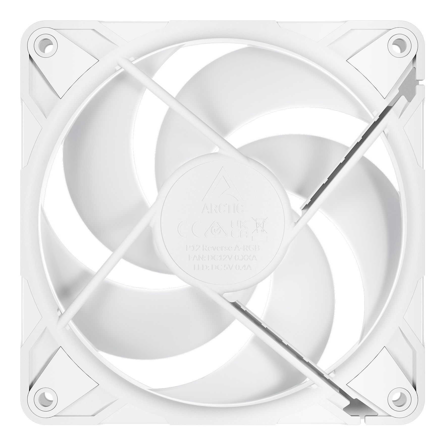 ARCTIC Freezer P12 Pro Reverse A-RGB (White) Boitier PC Ventilateur 12 cm Blanc 1 pi�ce(s)
