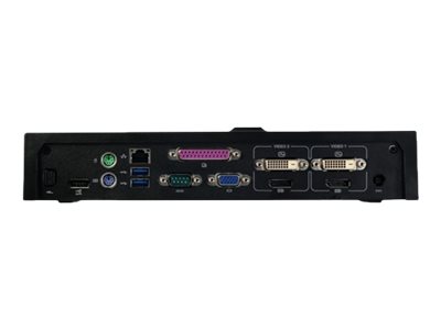 Dell E-Port II Advanced - Port Replicator - VGA, 2 x DP