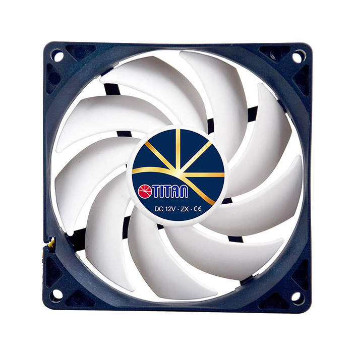 TITAN TFD-9225H12ZP/KE(RB) - Computergeh�use - Ventilator - 9,2 cm - 270 RPM - 2700 RPM - 5 dB
