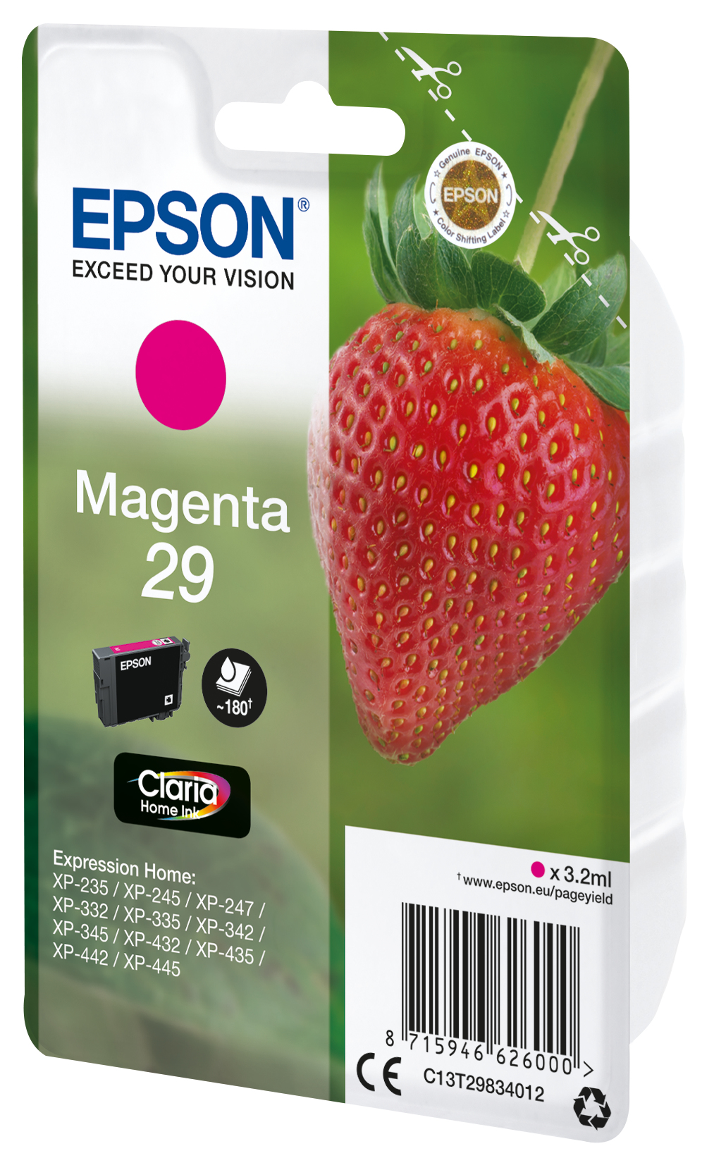 Epson Strawberry Cartouche Fraise 29 - Encre Claria Home M