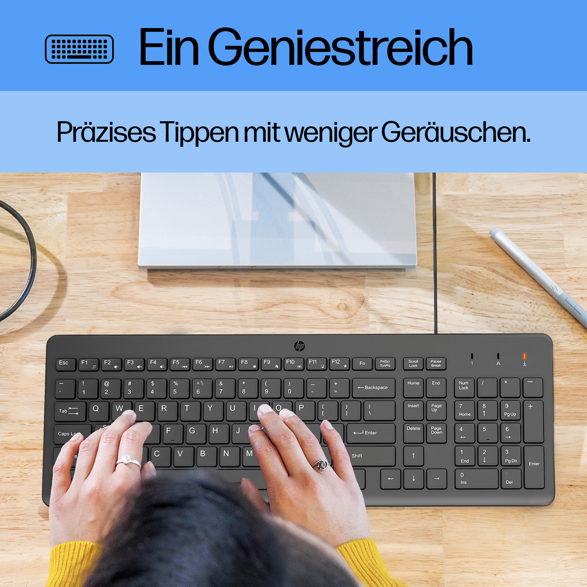 HP 150 - Tastatur-und-Maus-Set - USB - Ungarisch