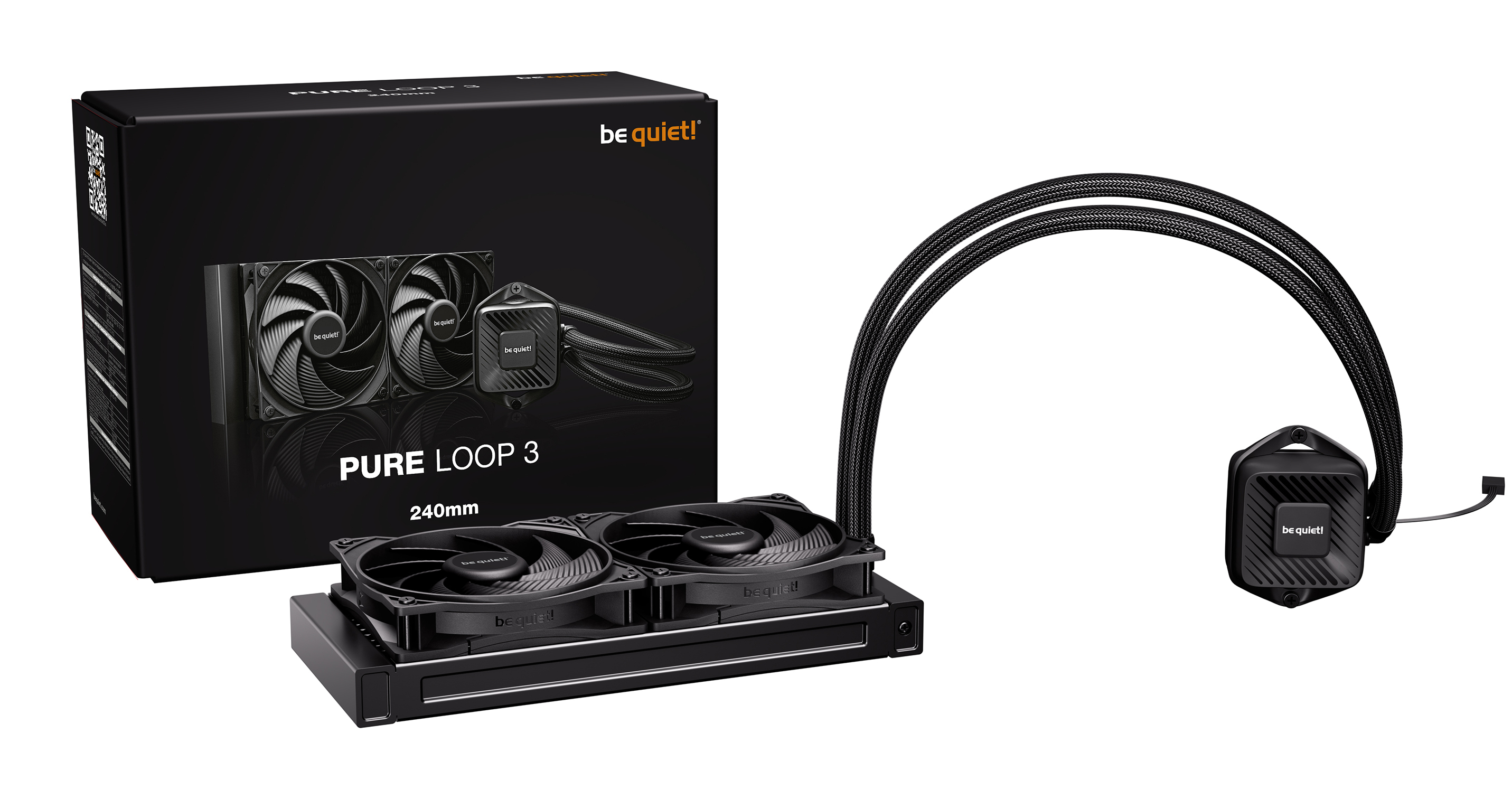 Be Quiet! Pure Loop 3 - Prozessor-Fl�ssigkeitsk�hlsystem - K�hlergr��e: 240 mm - (f�r: LGA1851, LGA1700, LGA1200, LGA1151, LGA1150, LGA1155, AM4, AM5)