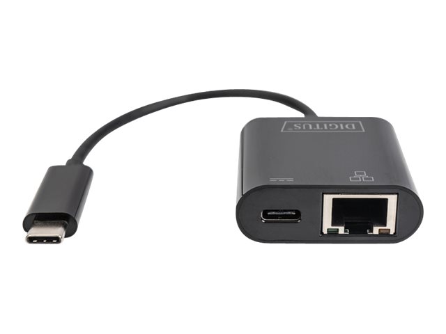 Digitus Adaptateur Ethernet Gigabit USB Type-C avec prise en charge de Power Delivery