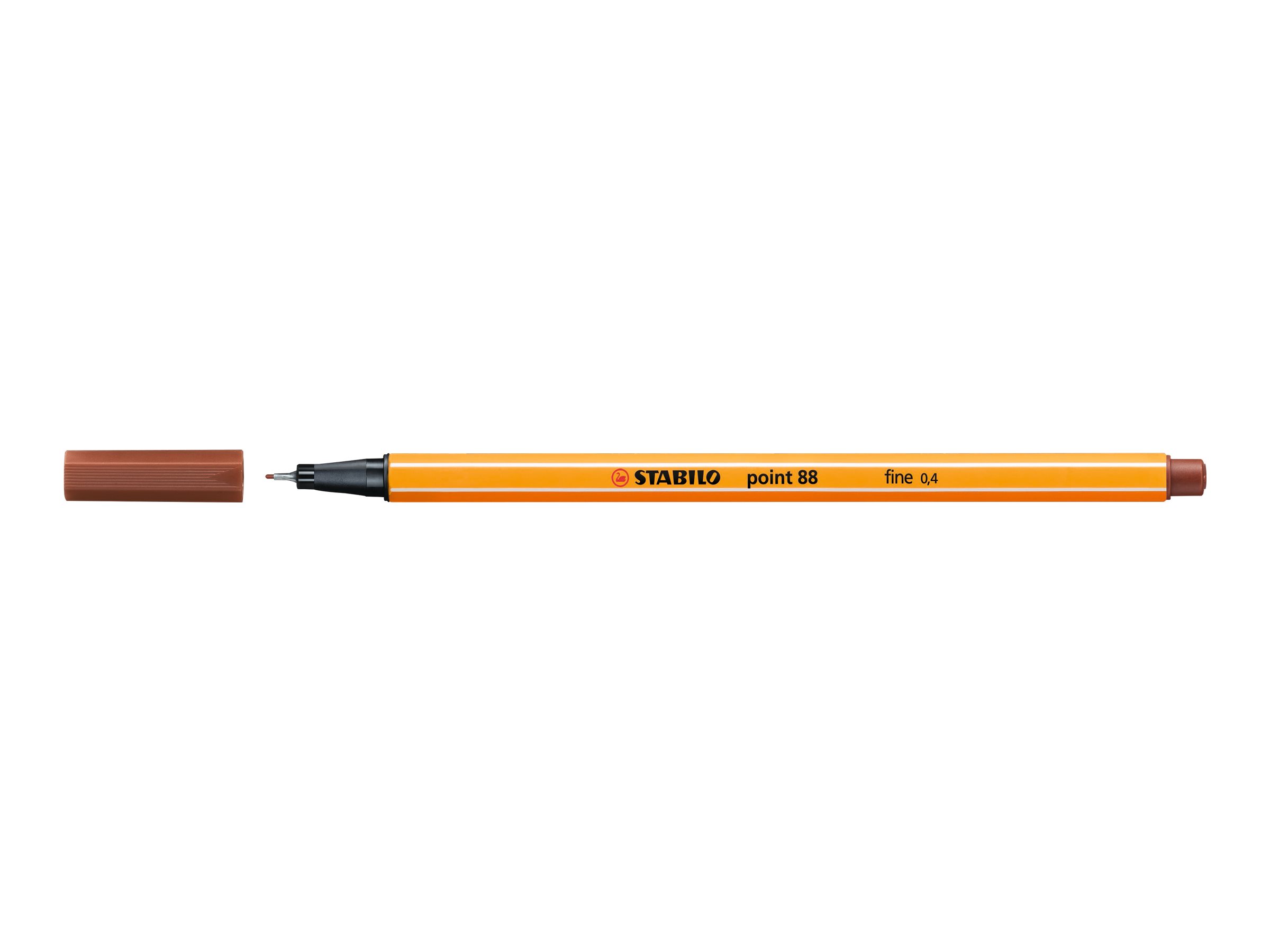 STABILO point 88 - Fineliner - gemischte Farben - 0.4 mm (Packung mit 50)