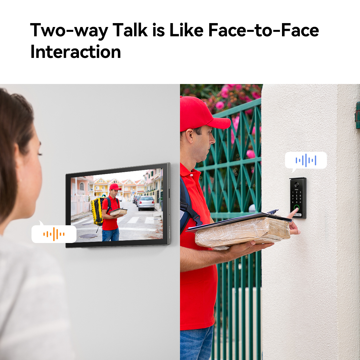 Imou VDP7 sistema de intercomunicaci�n de video 5 MP 17,8 cm (7) Negro