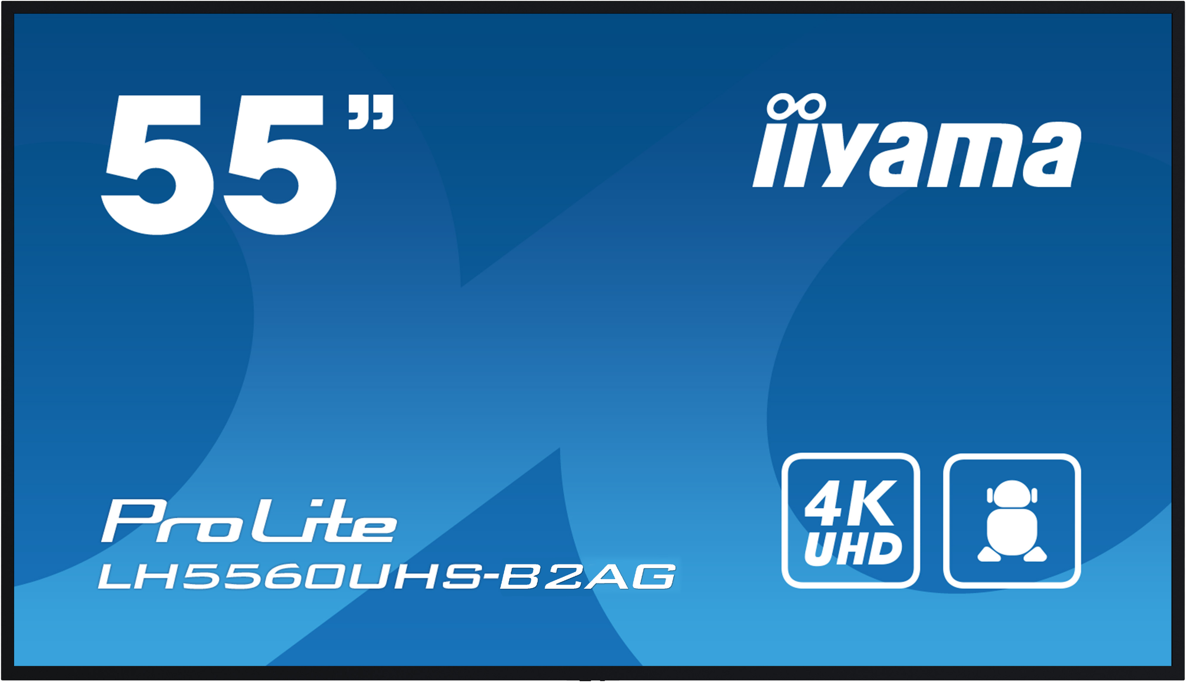 iiyama LH5560UHS-B2AG visualizzatore di messaggi Pannello A digitale 139,7 cm (55) LED Wi-Fi 500 cd/m� 4K Ultra HD Nero Processore integrato Android 11 24/7
