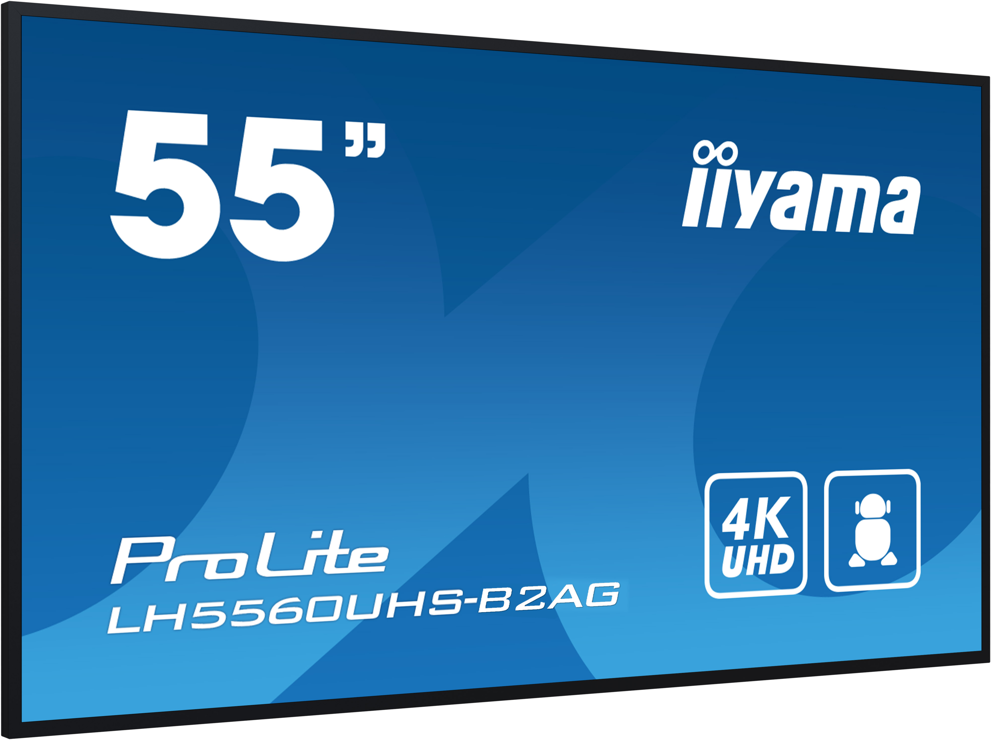 iiyama LH5560UHS-B2AG visualizzatore di messaggi Pannello A digitale 139,7 cm (55) LED Wi-Fi 500 cd/m� 4K Ultra HD Nero Processore integrato Android 11 24/7