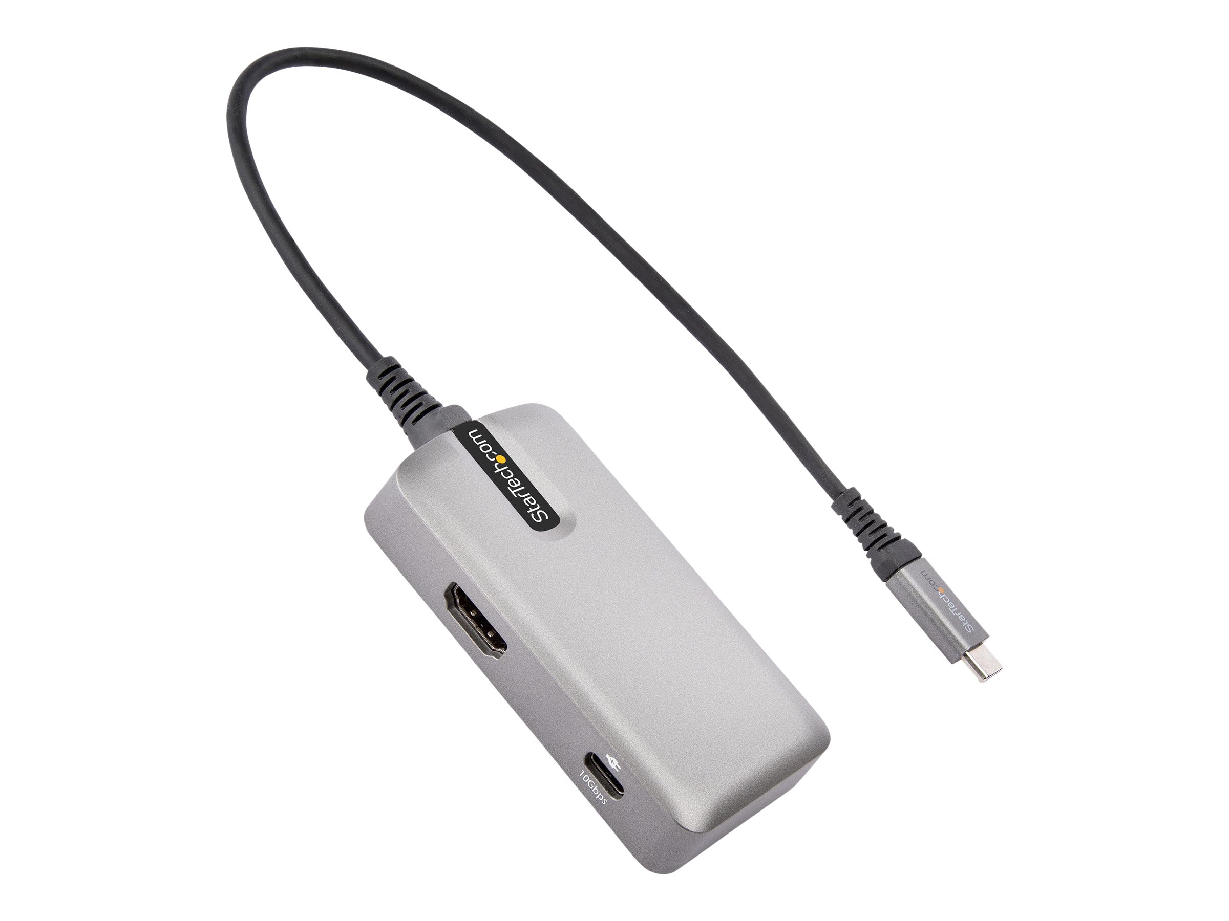 Adaptateur Multiport USB-C - Mini Dock USB Type-C vers 4K 60Hz HDMI 2.0 -  100W Power Delivery Pass-trough – Hub 3 ports USB 10Gbps - Mini Station
