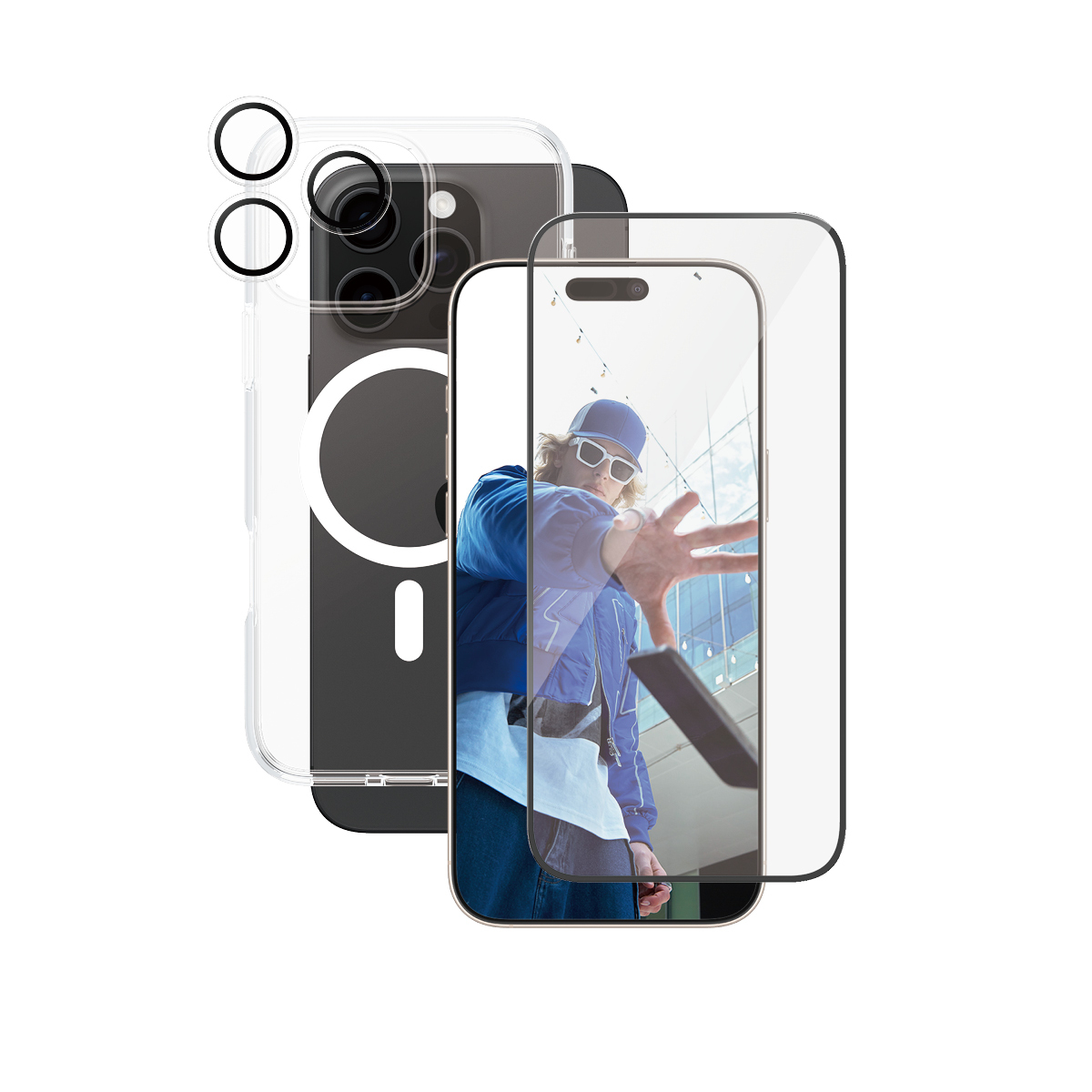 PanzerGlass � | CARE by � Flagship 3-in-1 Bundle iPhone 16 Pro Max Protector de pantalla Apple 1 pieza(s)