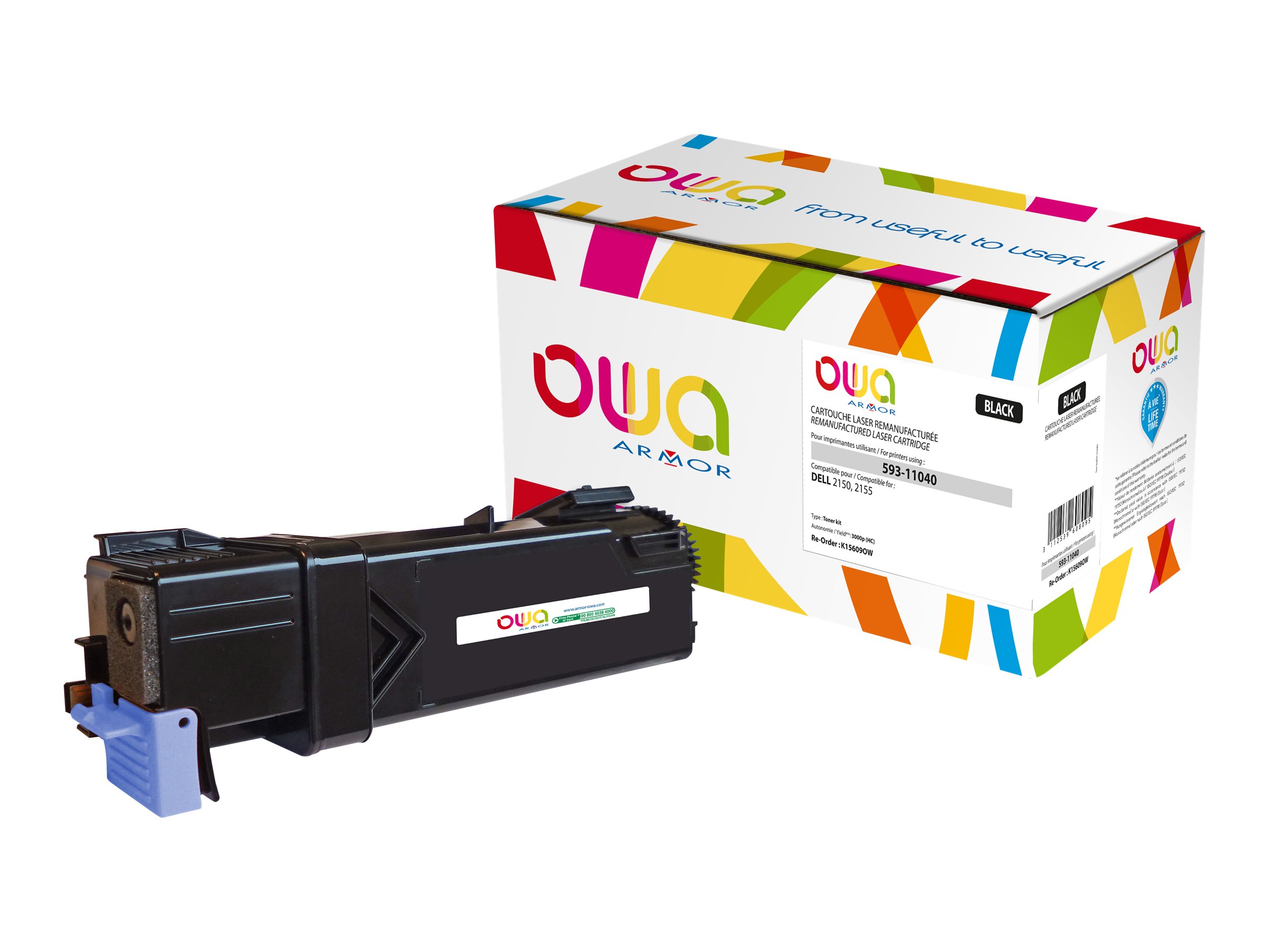 Armor OWA - Schwarz - kompatibel - Tonerpatrone (Alternative zu: Dell 593-11040)