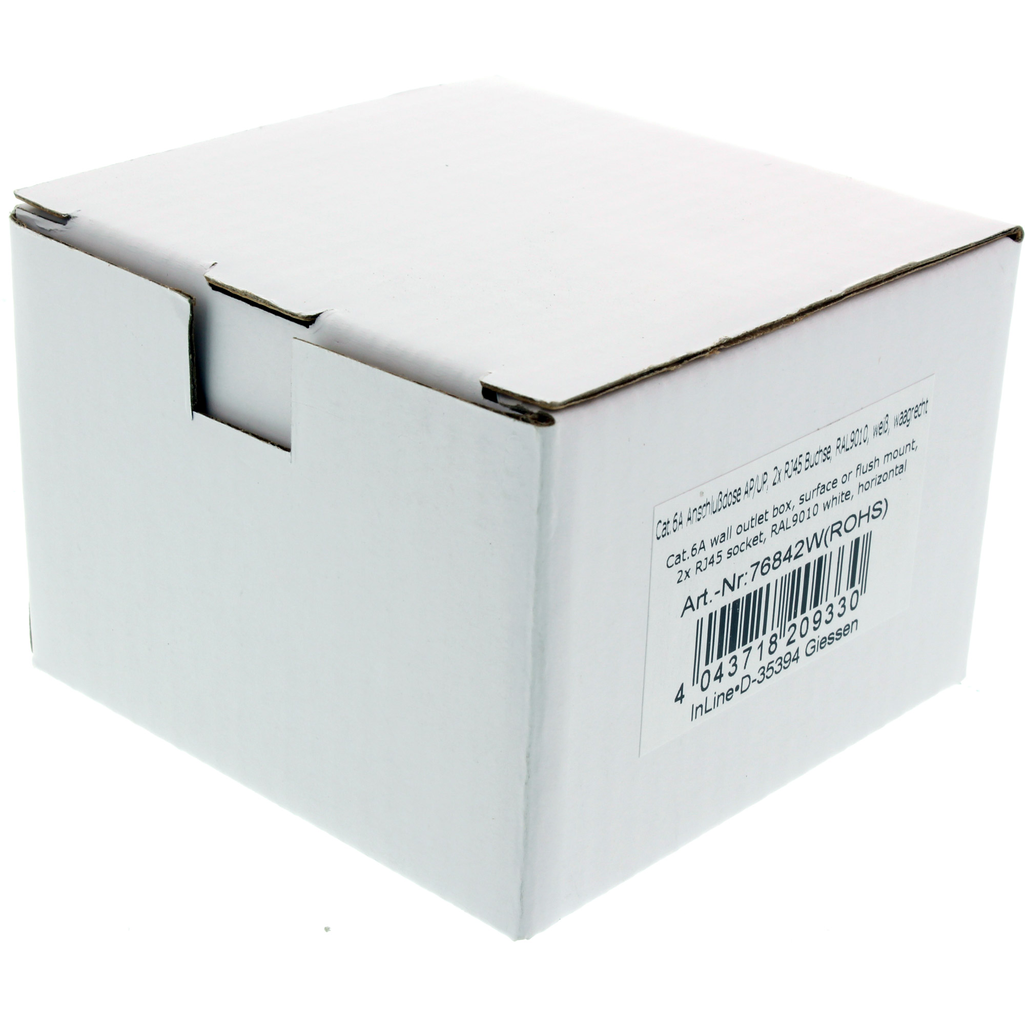 InLine 76842W boitier de prise de courant Blanc
