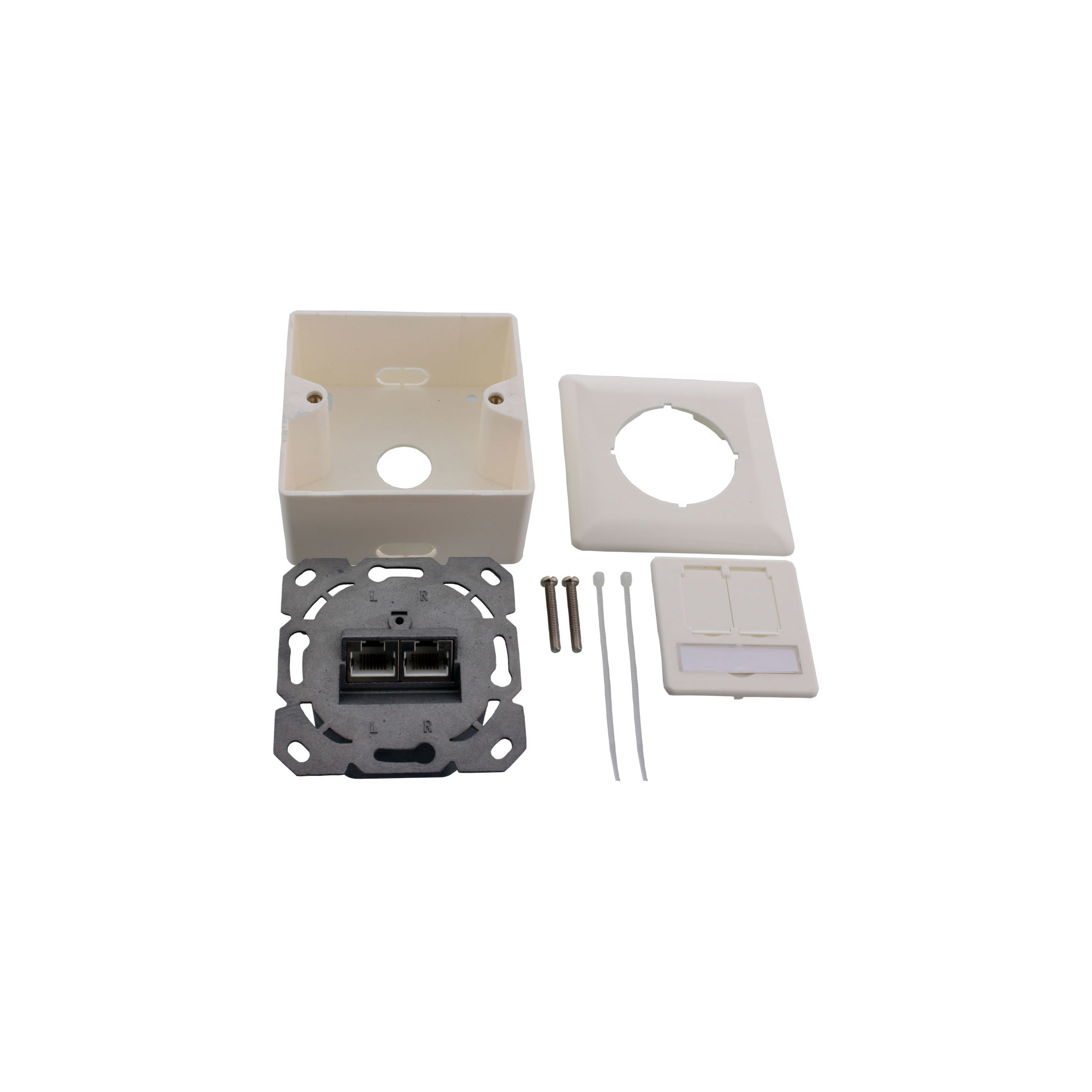 InLine 76842W boitier de prise de courant Blanc