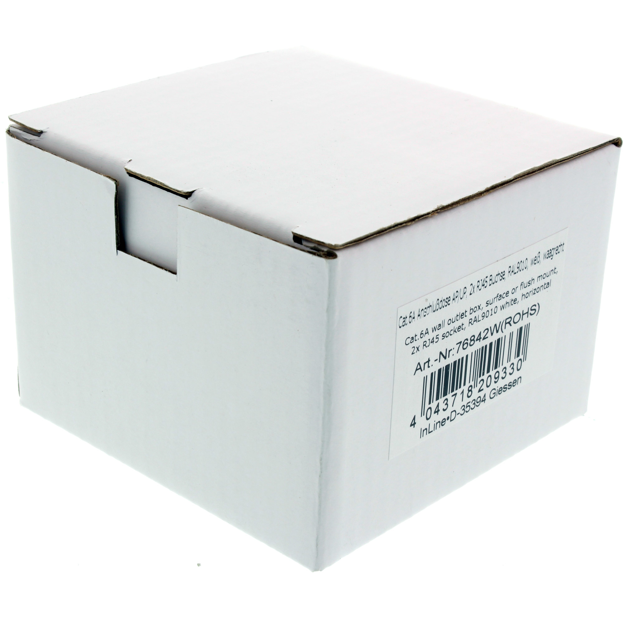 InLine 76842W boitier de prise de courant Blanc