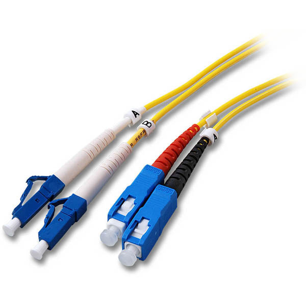 EFB Elektronik O0360.10 fibre optic cable 10 m LC SC OS2 Yellow