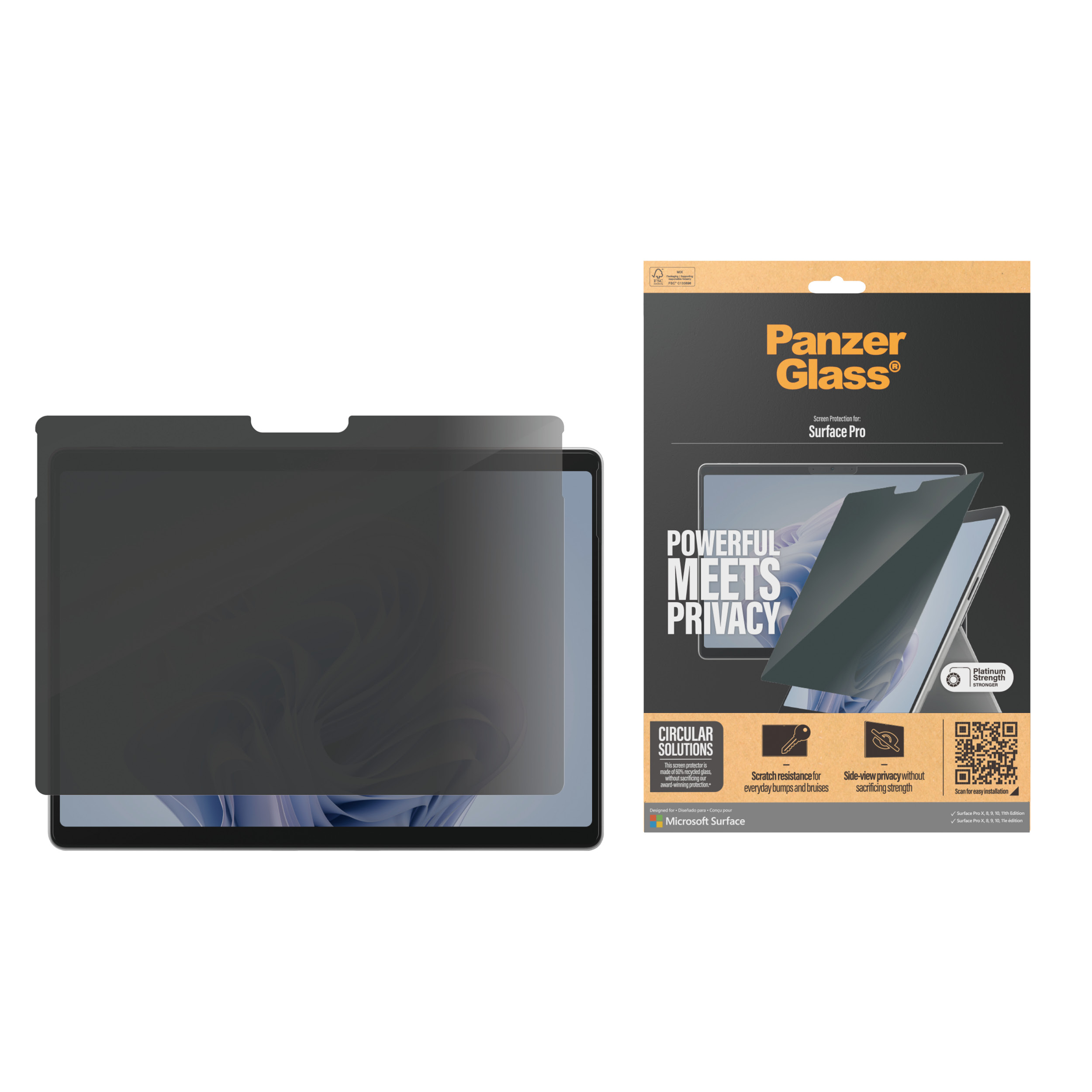 PanzerGlass Ultra Wide Fit Privacy Microsoft 1 pz