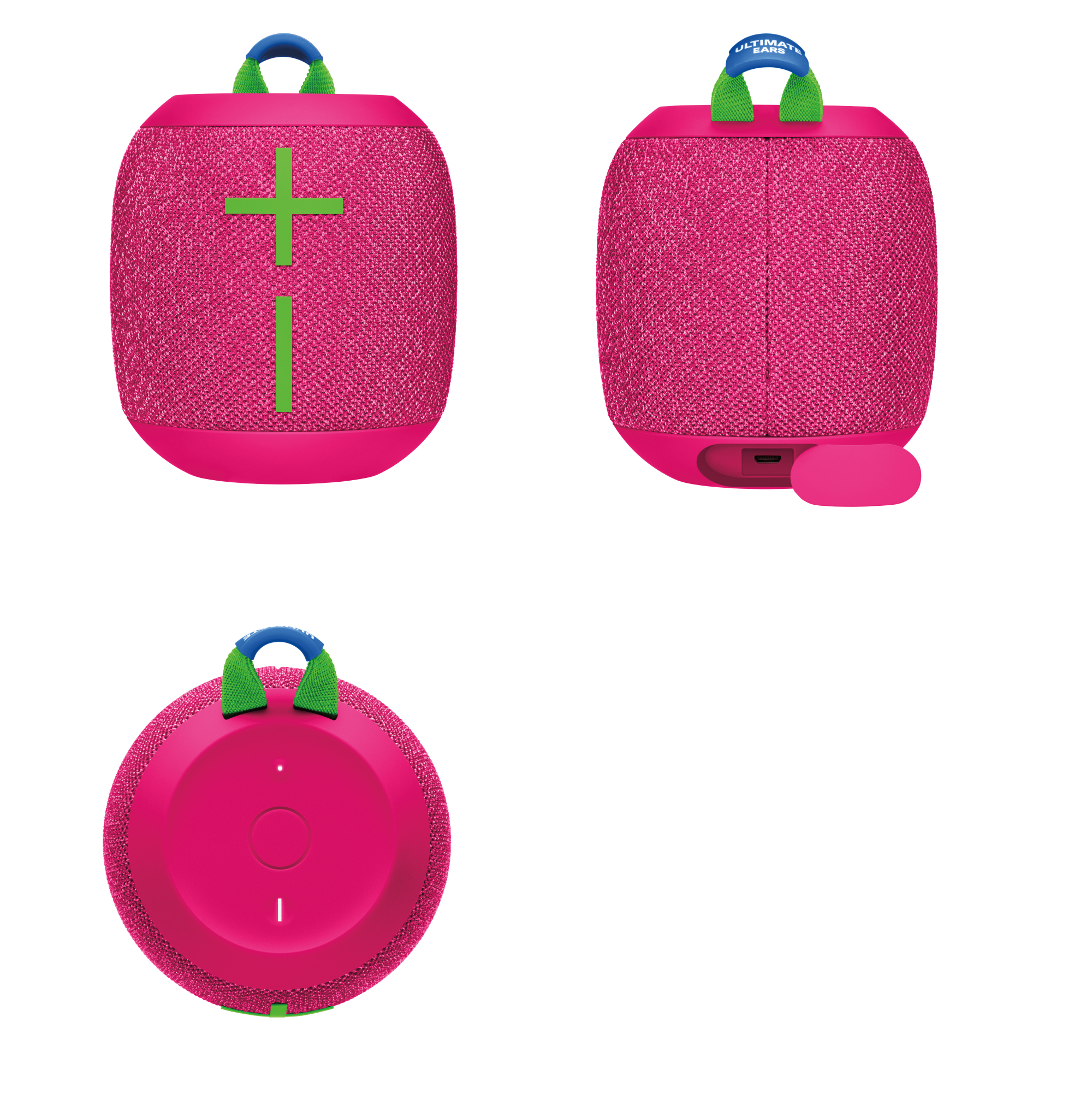 Ultimate Ears WONDERBOOM 3 Speaker (Hyper Pink) with Case, Cable and Adapter