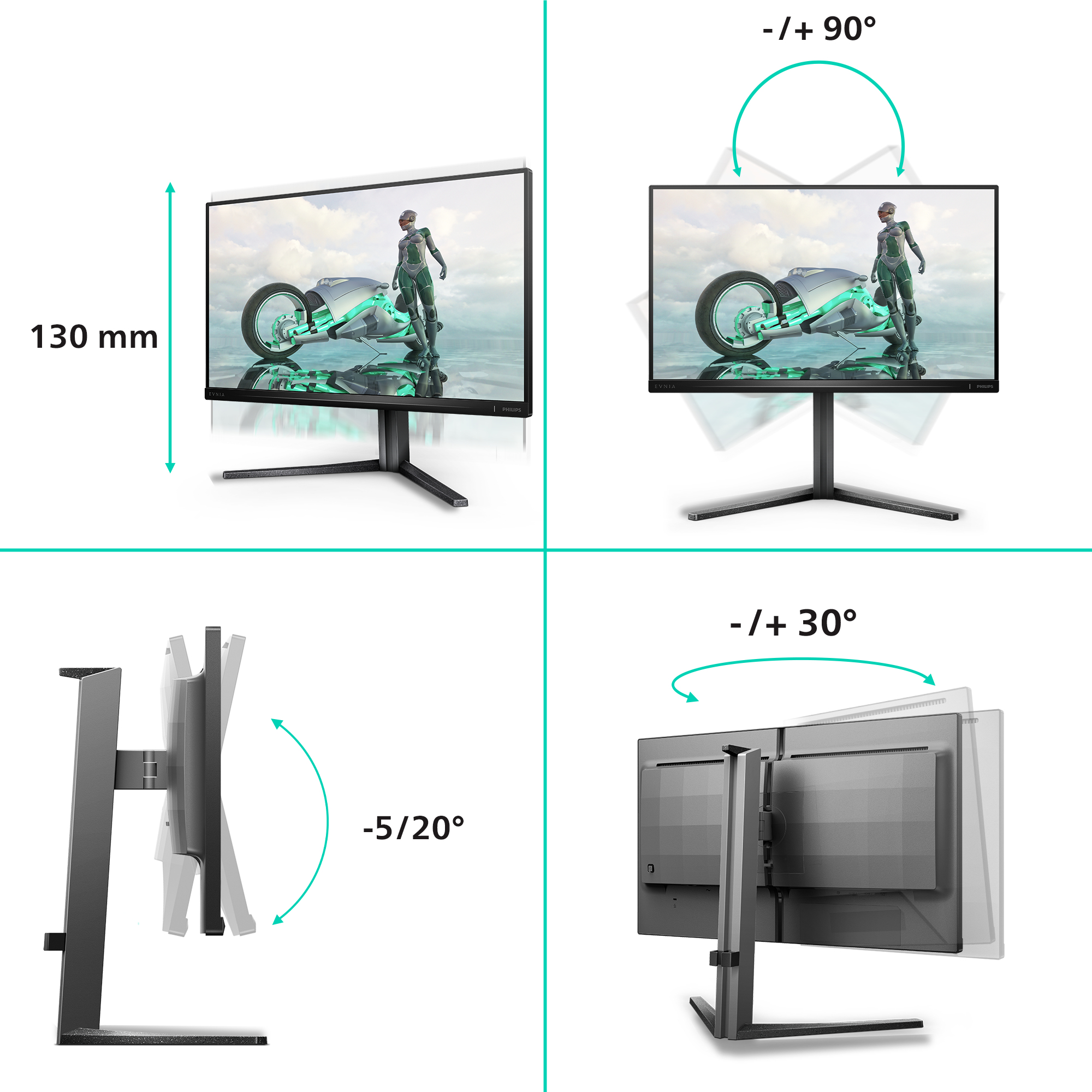 Philips Evnia 3000 25M2N3200U - LED-Monitor - 62.2 cm (25)