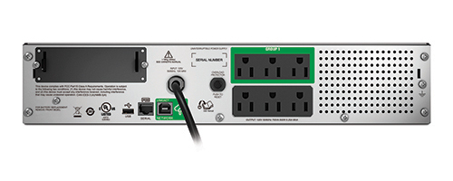 APC SMT750RM2UC gruppo di continuit� (UPS) A linea interattiva 0,75 kVA 500 W 6 presa(e) AC