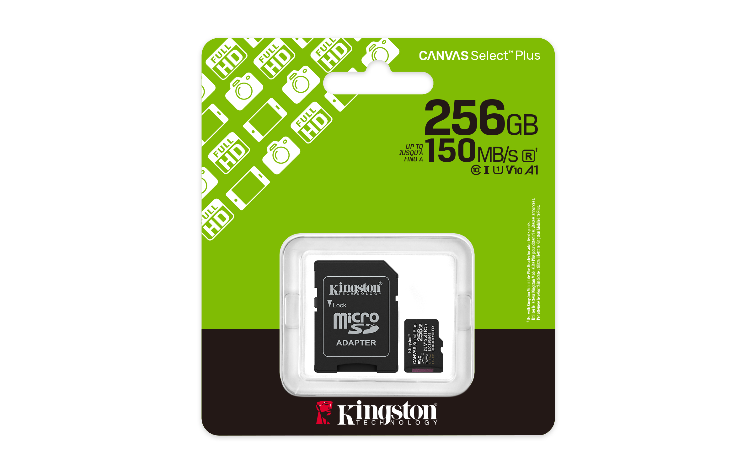 Kingston Canvas Select Plus - Flash-Speicherkarte (SD-Adapter inbegriffen)