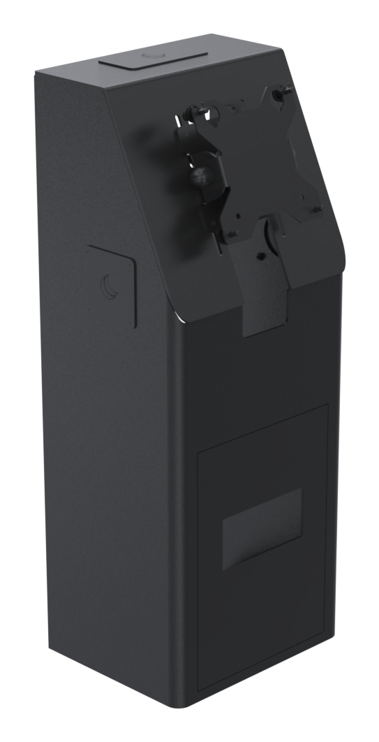 Ergonomic Solutions SpacePole Kiosk SPK402-32 accessoire de syst�me de paiement en point de vente Ensemble de kiosques Blanc M�tal 75 x 75 mm 100 x 100 mm