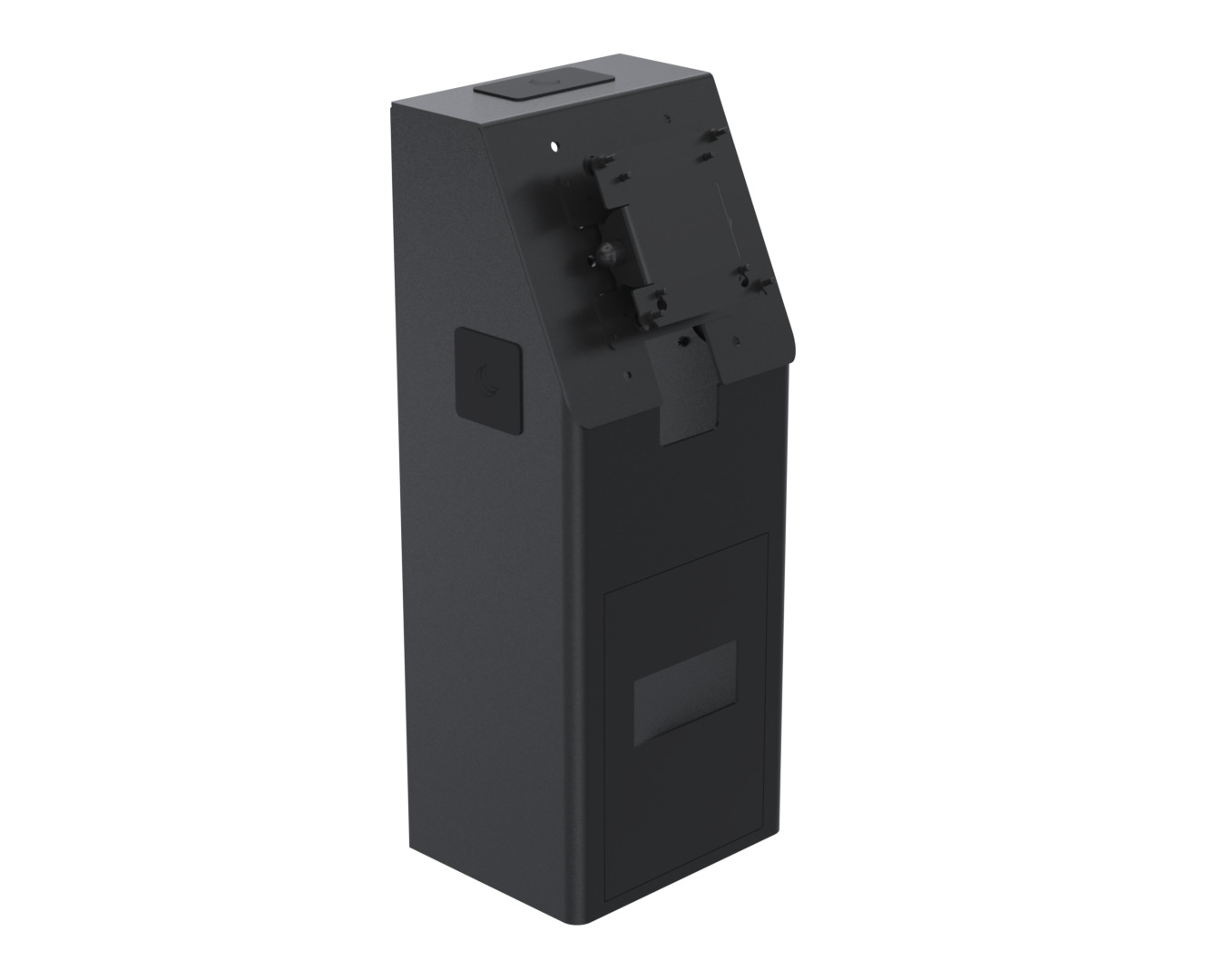 Ergonomic Solutions SpacePole Kiosk SPK402-32 accessoire de syst�me de paiement en point de vente Ensemble de kiosques Blanc M�tal 75 x 75 mm 100 x 100 mm