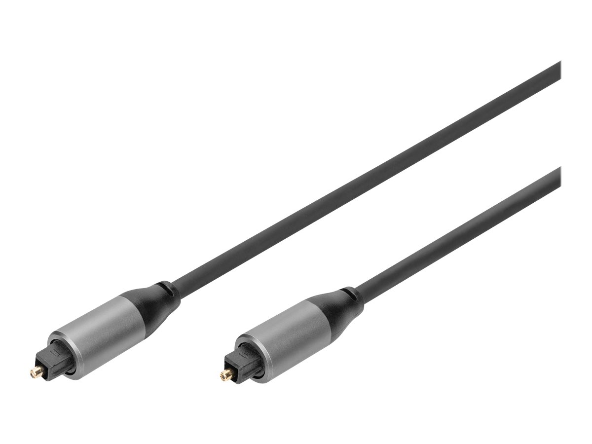 DIGITUS Toslink - Verbindungskabel, Toslink auf Toslink, 2m