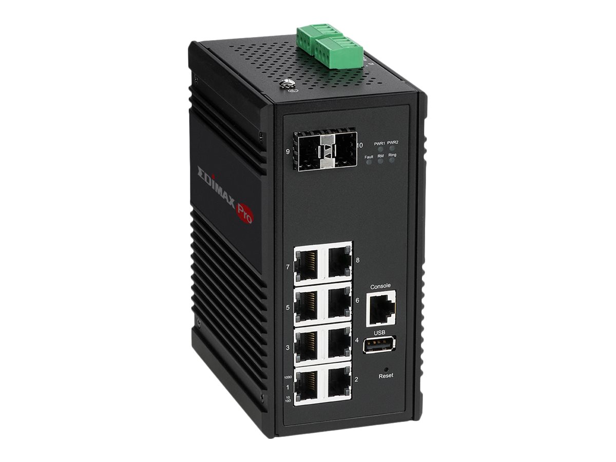 Edimax Pro IGS-5208 - Switch - managed - 8 x 10/100/1000 + 2 x SFP