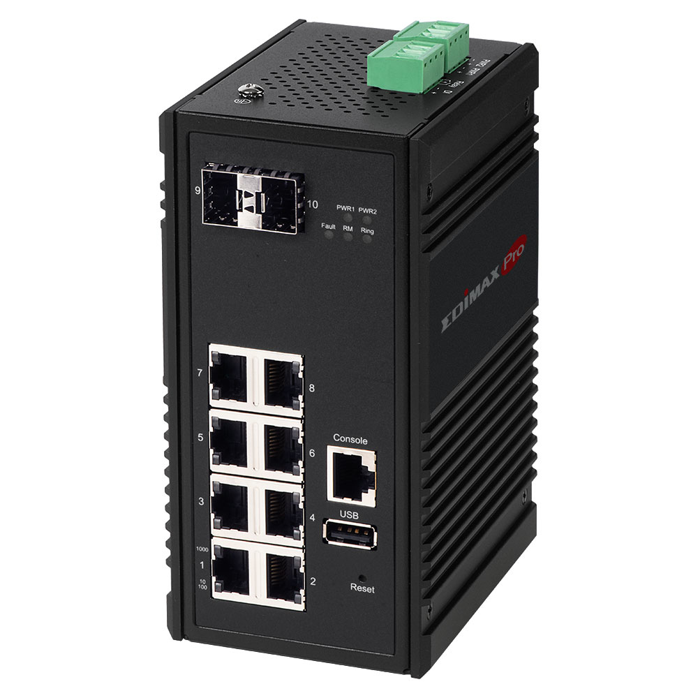 Edimax Pro IGS-5208 - Switch - managed - 8 x 10/100/1000 + 2 x SFP