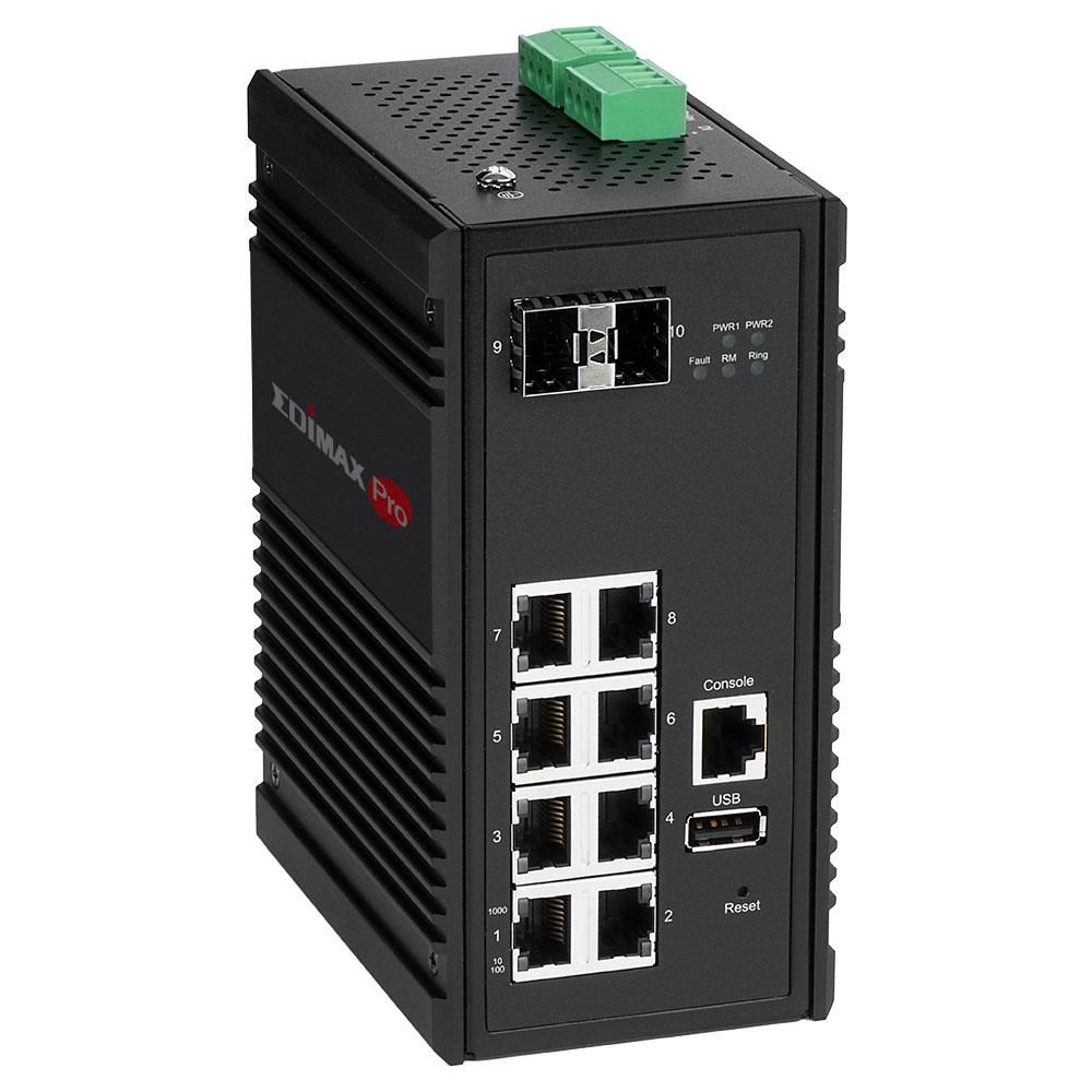 Edimax Pro IGS-5208 - Switch - managed - 8 x 10/100/1000 + 2 x SFP