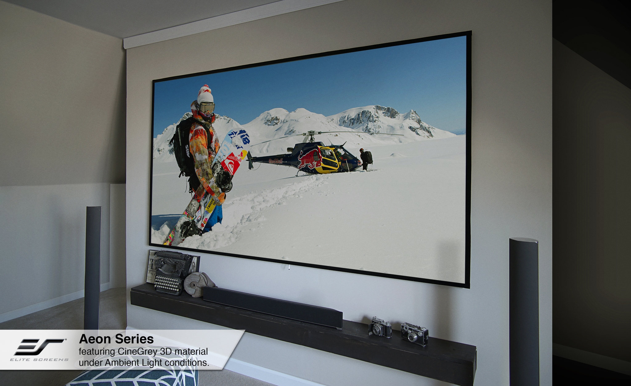 Elite Screens Aeon CineGrey 3D cran de projection 2,54 m (100) 16:9