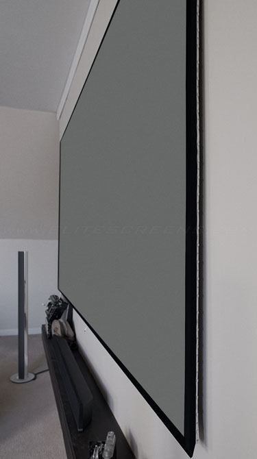 Écran De Projection Elite Screens Aeon CineGrey 3D 100 Pouces (254 Cm) 16:9 - Toile Cadre Invisible, Home Cinéma