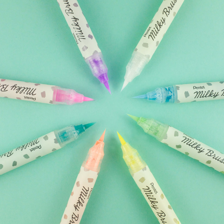 Pentel Milky marker 1 pc(s) Brush tip Mint