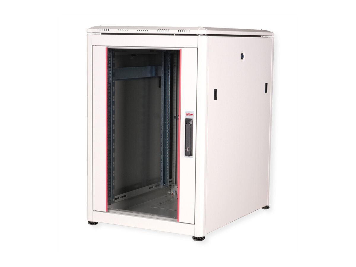 ROLINE Pro - Schrank Netzwerkschrank - mit Glastr, 600 x 800 mm (B x T)