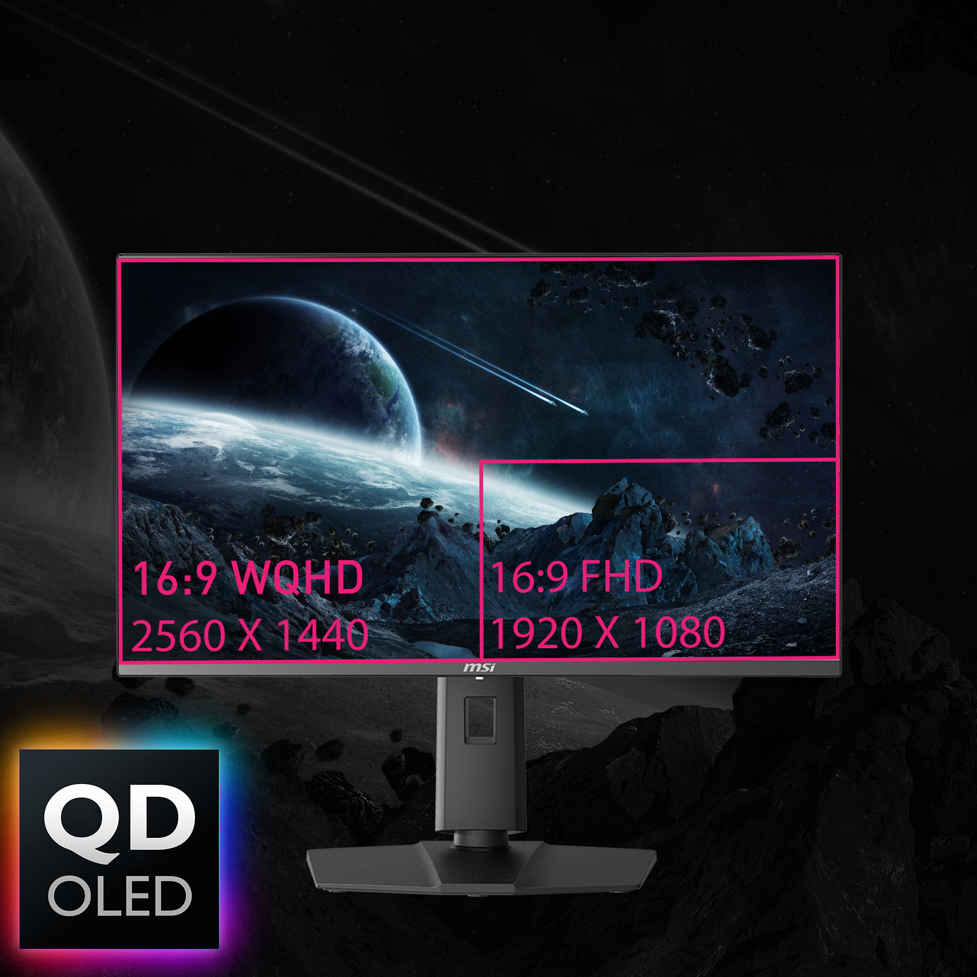 MSI MPG 271QRXDE QD-OLED - OLED-Monitor - Gaming - 67.3 cm (26.5)