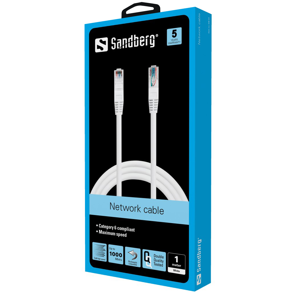Sandberg Network Cable UTP Cat6 1 m
