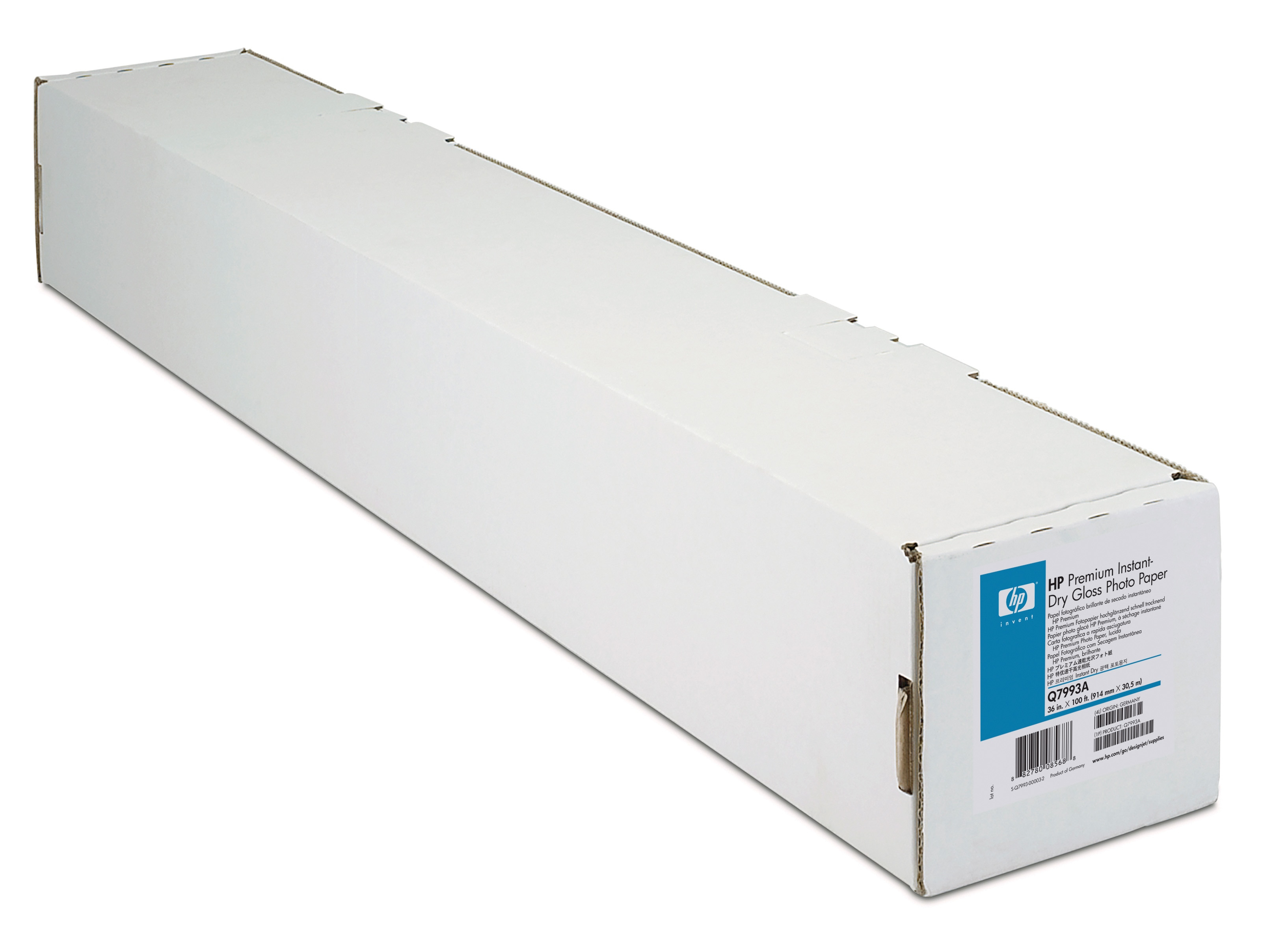 HP Q7995A HP Premium Instant-dry Gloss -1067 mm x 30.5 m (42 in x 100 ft)  photo paper