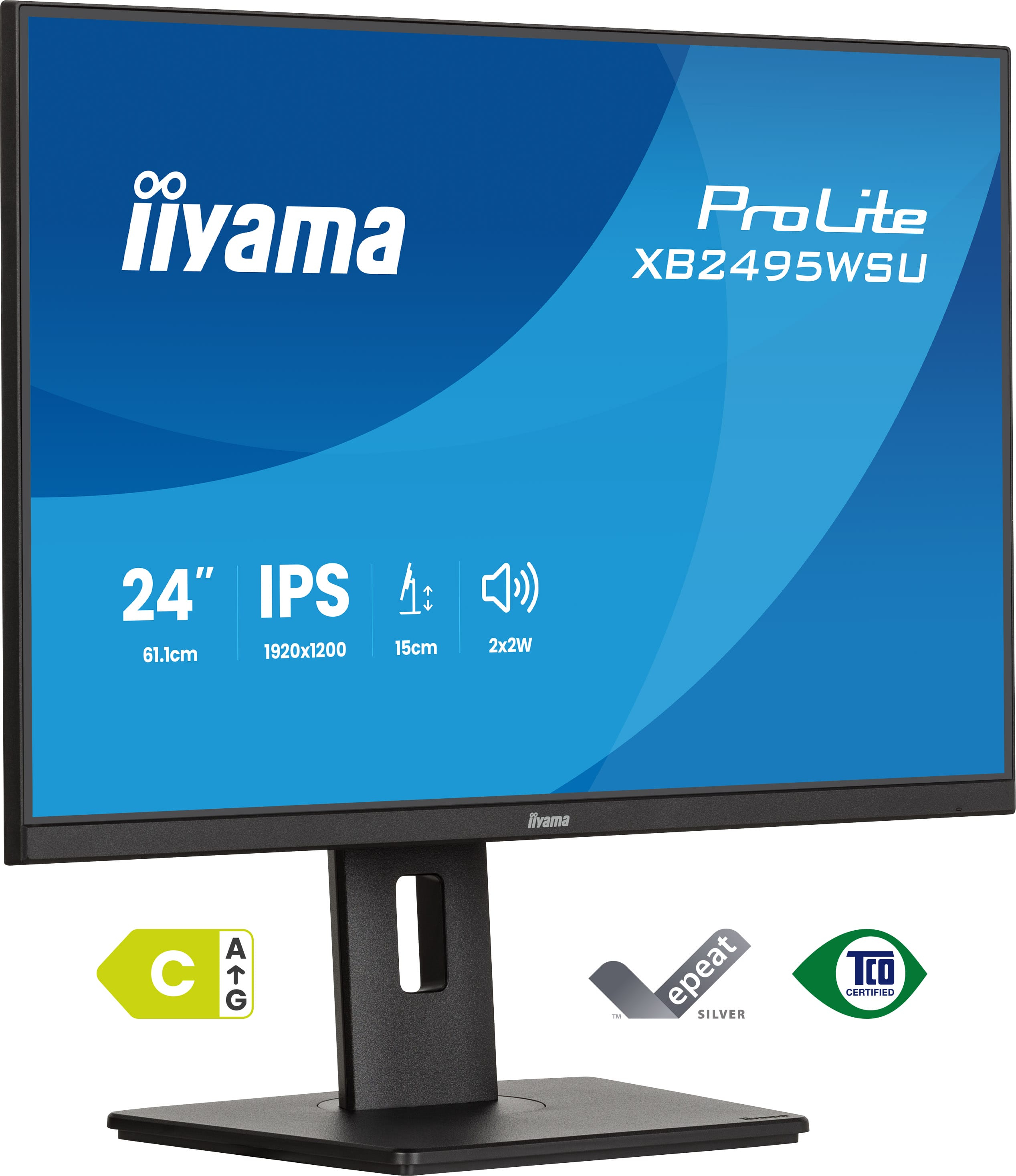 iiyama ProLite XB2495WSU-B1 computer monitor 61.2 cm (24.1) 1920 x 1200 pixels Black