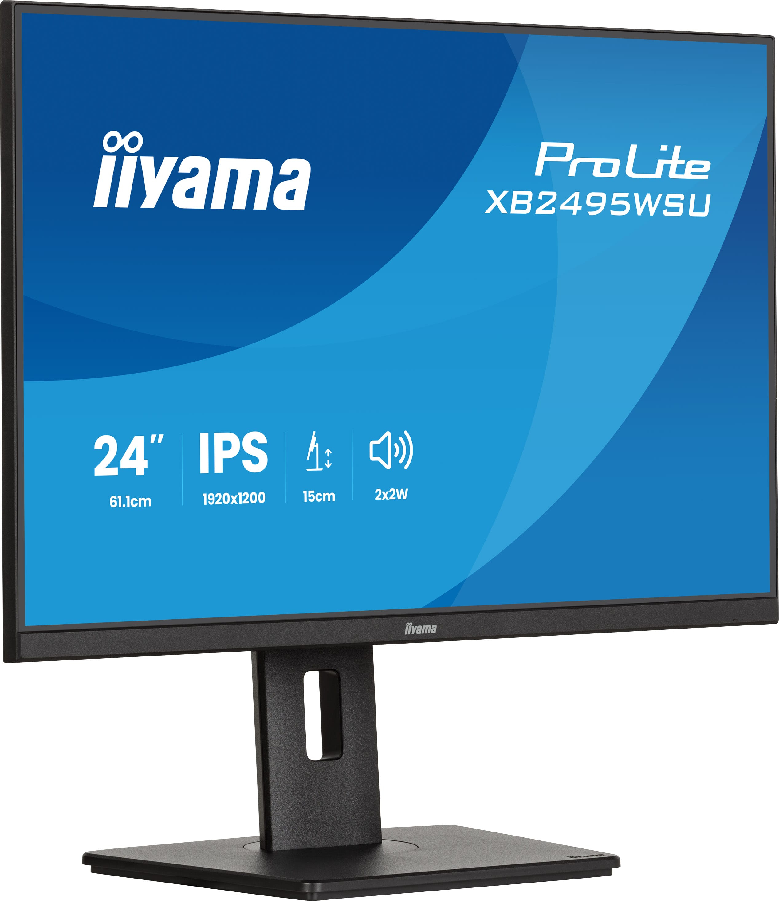 iiyama ProLite XB2495WSU-B1 �cran plat de PC 61,2 cm (24.1) 1920 x 1200 pixels Noir