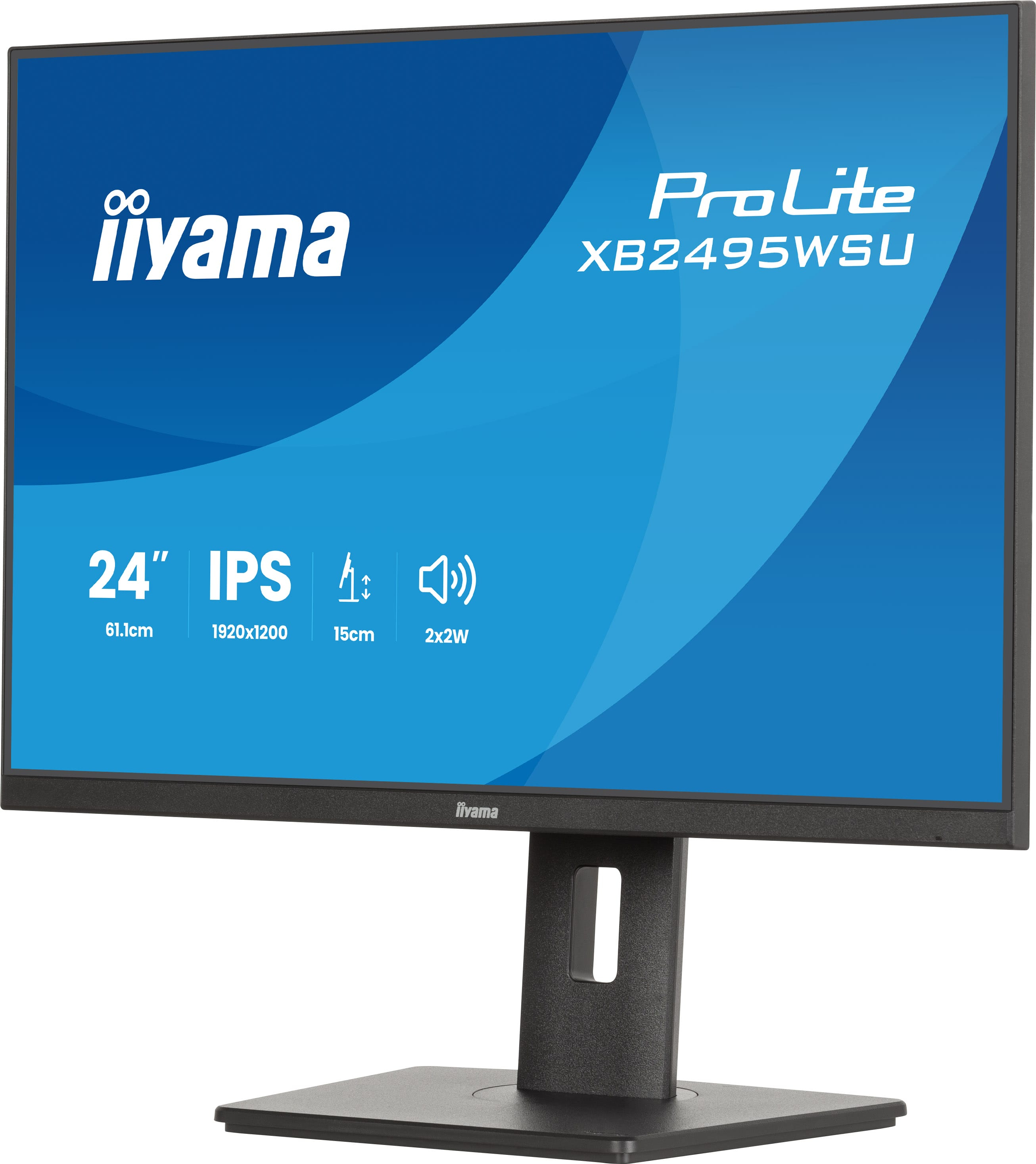 iiyama ProLite XB2495WSU-B1 �cran plat de PC 61,2 cm (24.1) 1920 x 1200 pixels Noir