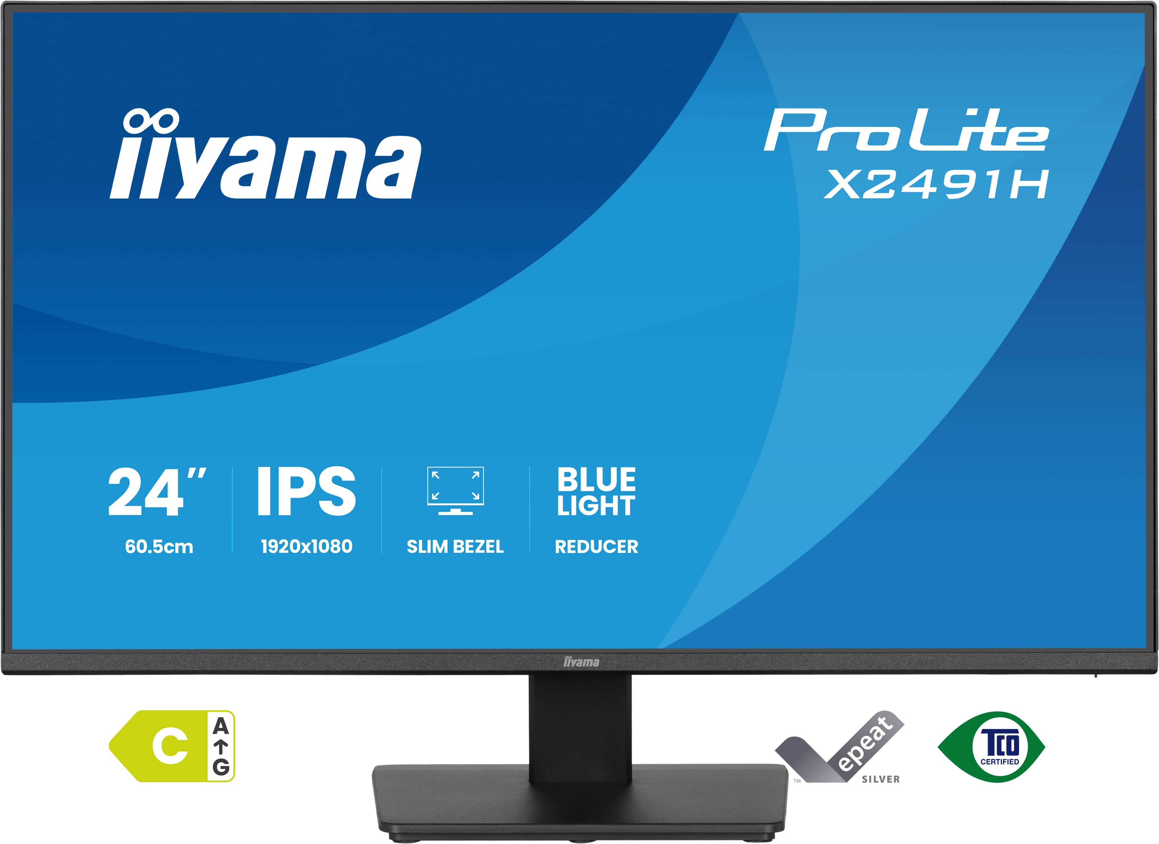 iiyama ProLite X2491H-B1 Monitor PC 60,5 cm (23.8) 1920 x 1080 Pixel Full HD LCD Nero